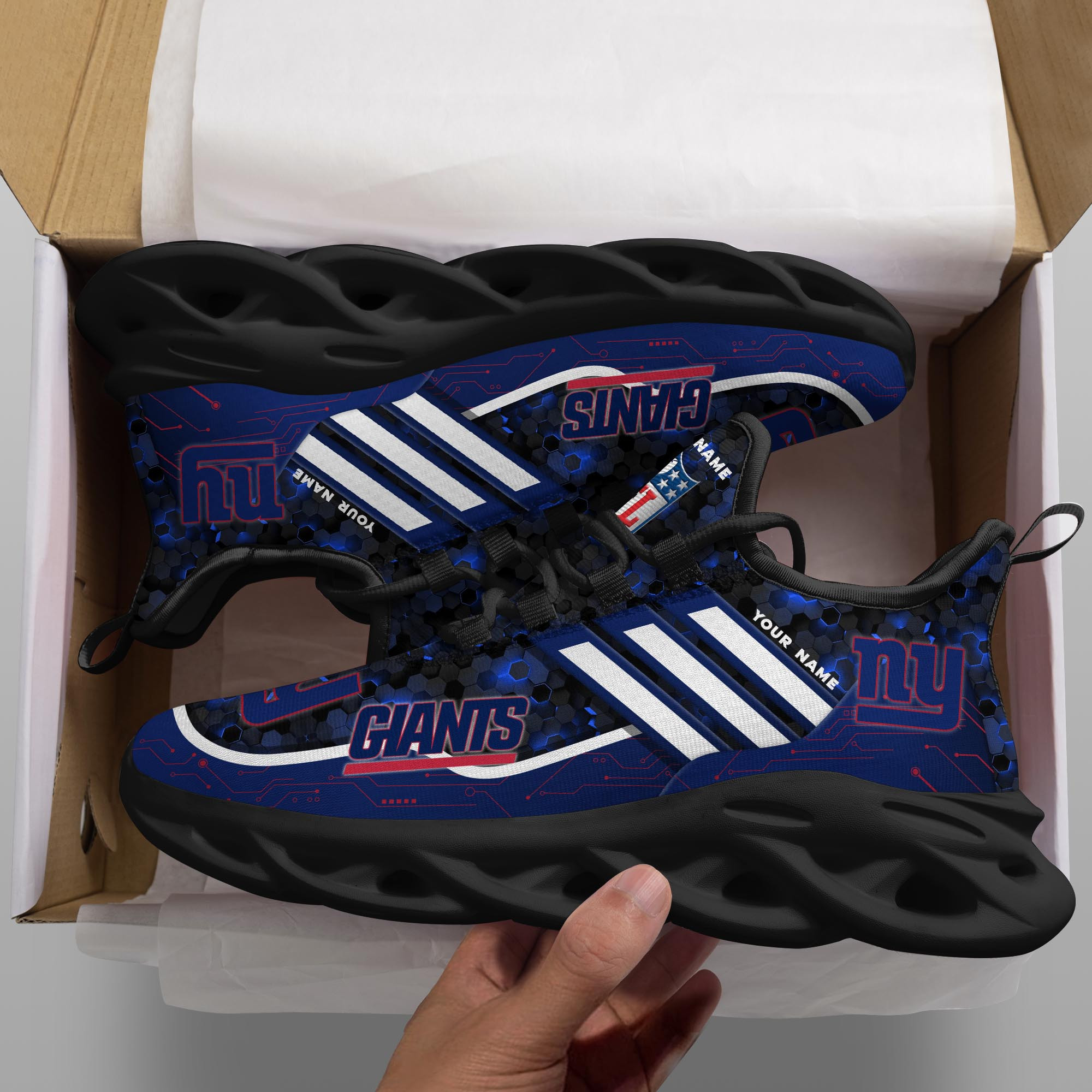 New York Giants NFL Max Soul Shoes Sneakers For Men And Women