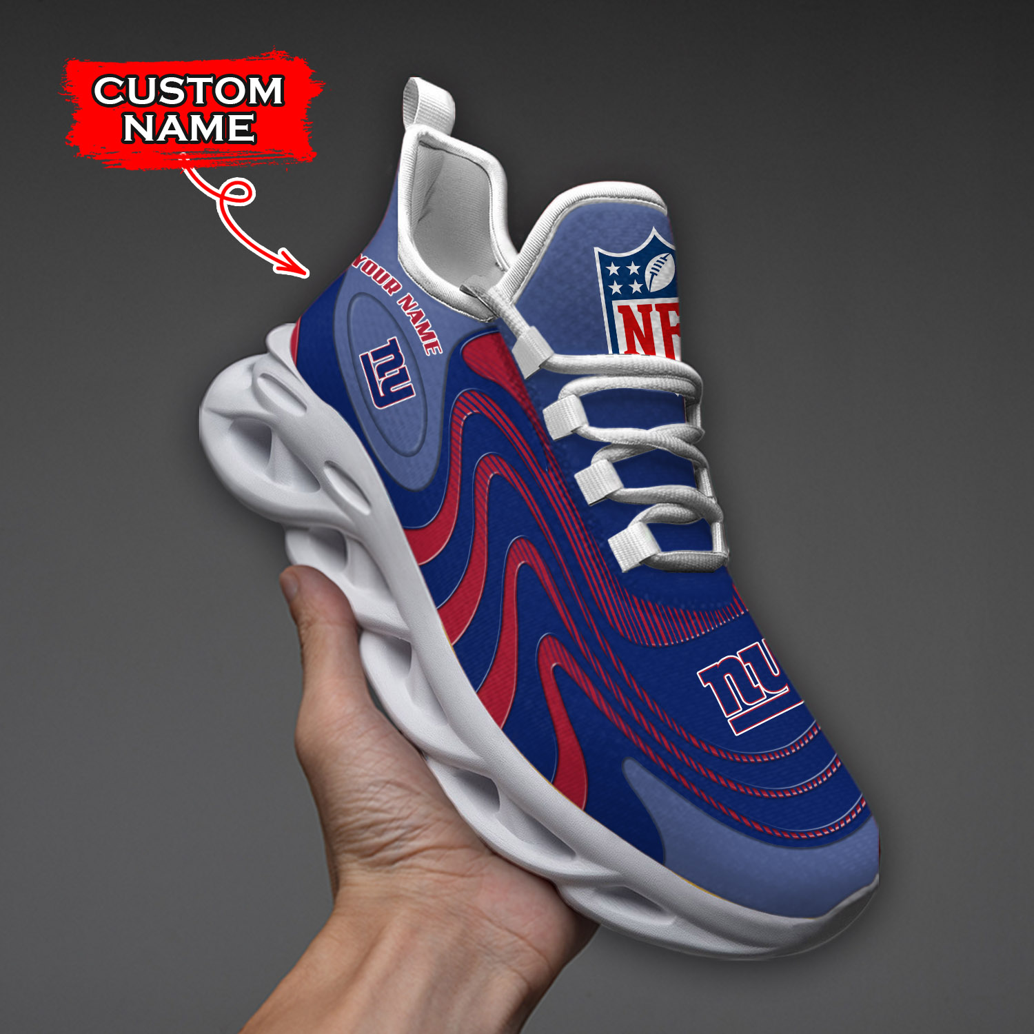 New York Giants NFL Max Soul Shoes Sneakers For Men And Women