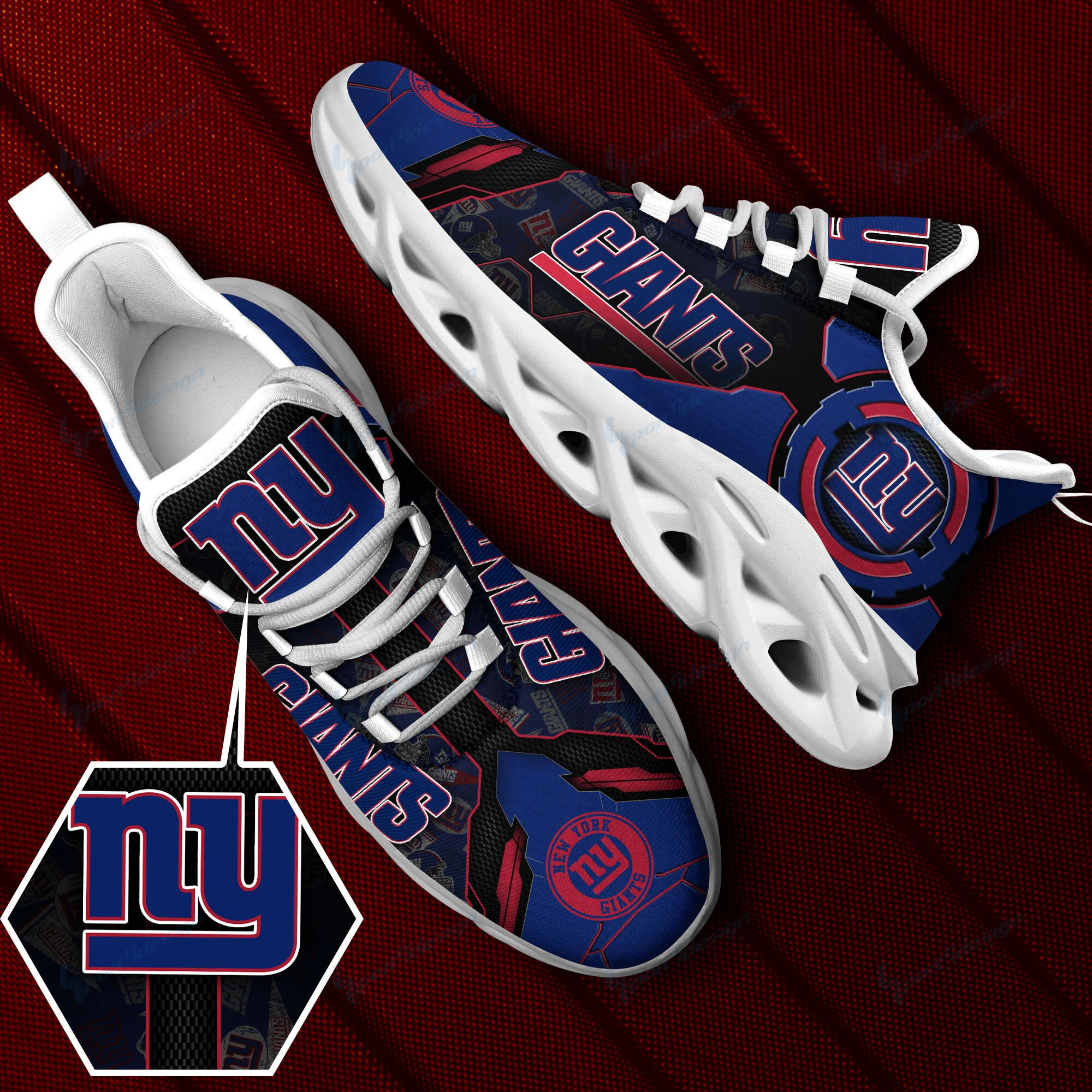 New York Giants NFL Max Soul Shoes Sneakers For Men And Women