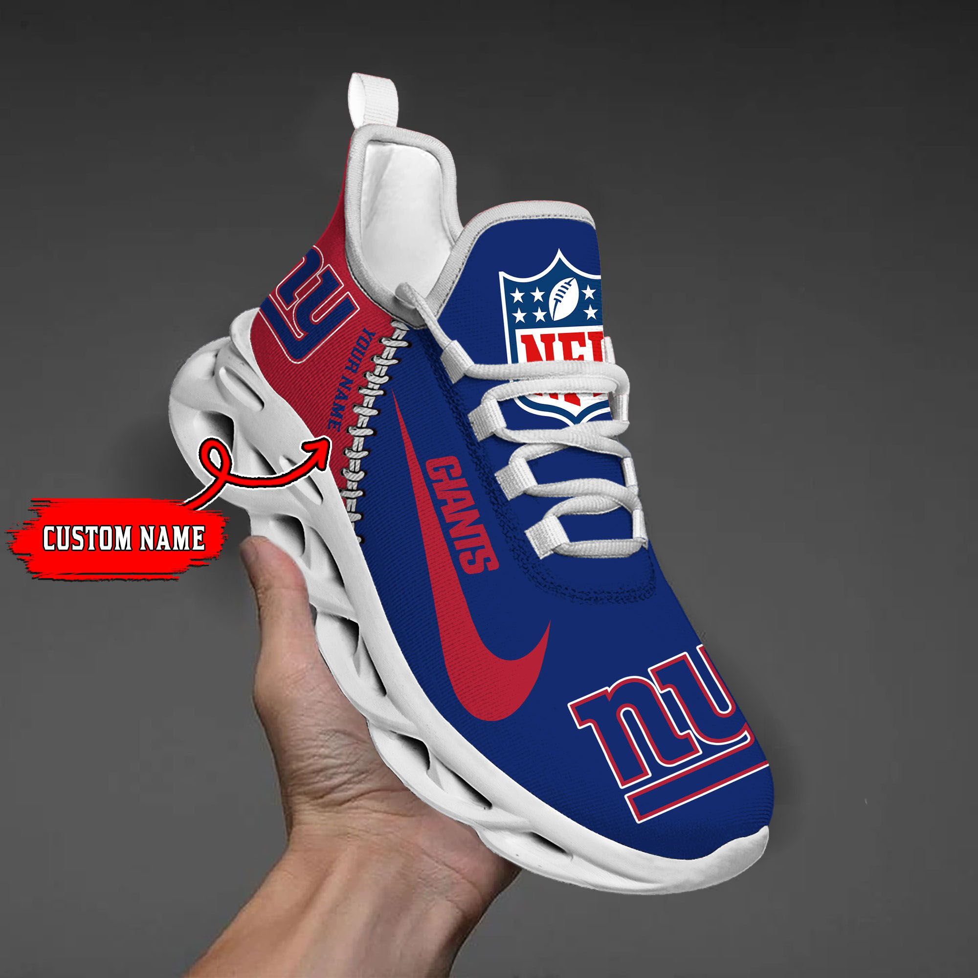New York Giants NFL Max Soul Shoes Sneakers For Men And Women