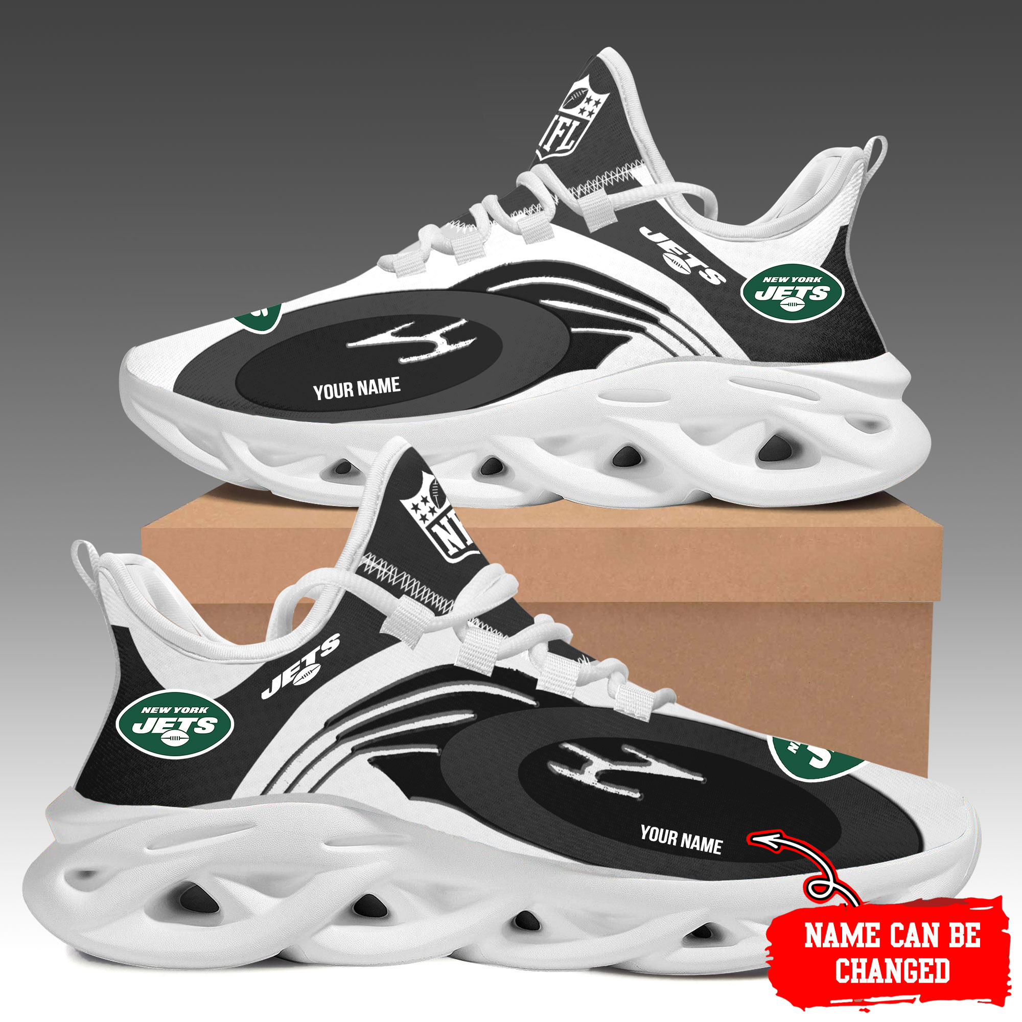 New York Jets Max Soul Shoes Sneakers For Men And Women