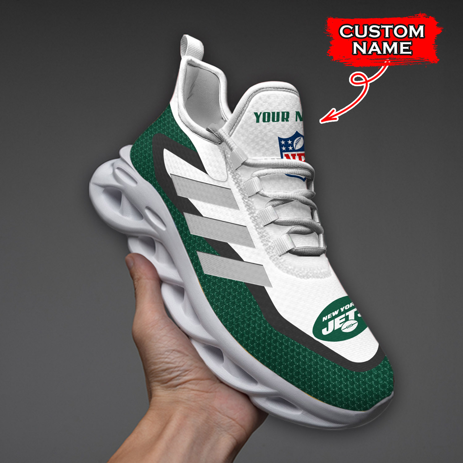 New York Jets NFL Max Soul Shoes Sneakers For Men And Women