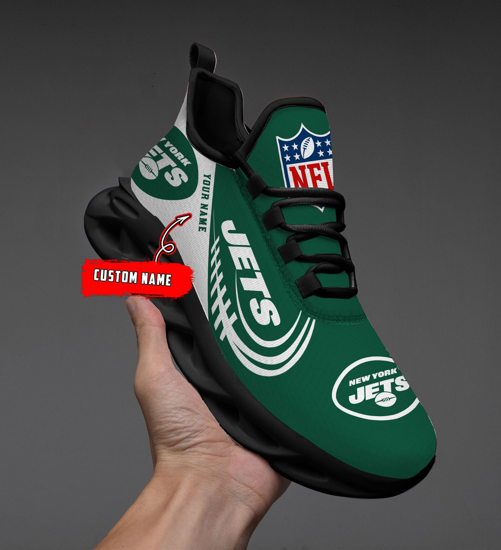 New York Jets NFL Max Soul Shoes Sneakers For Men And Women