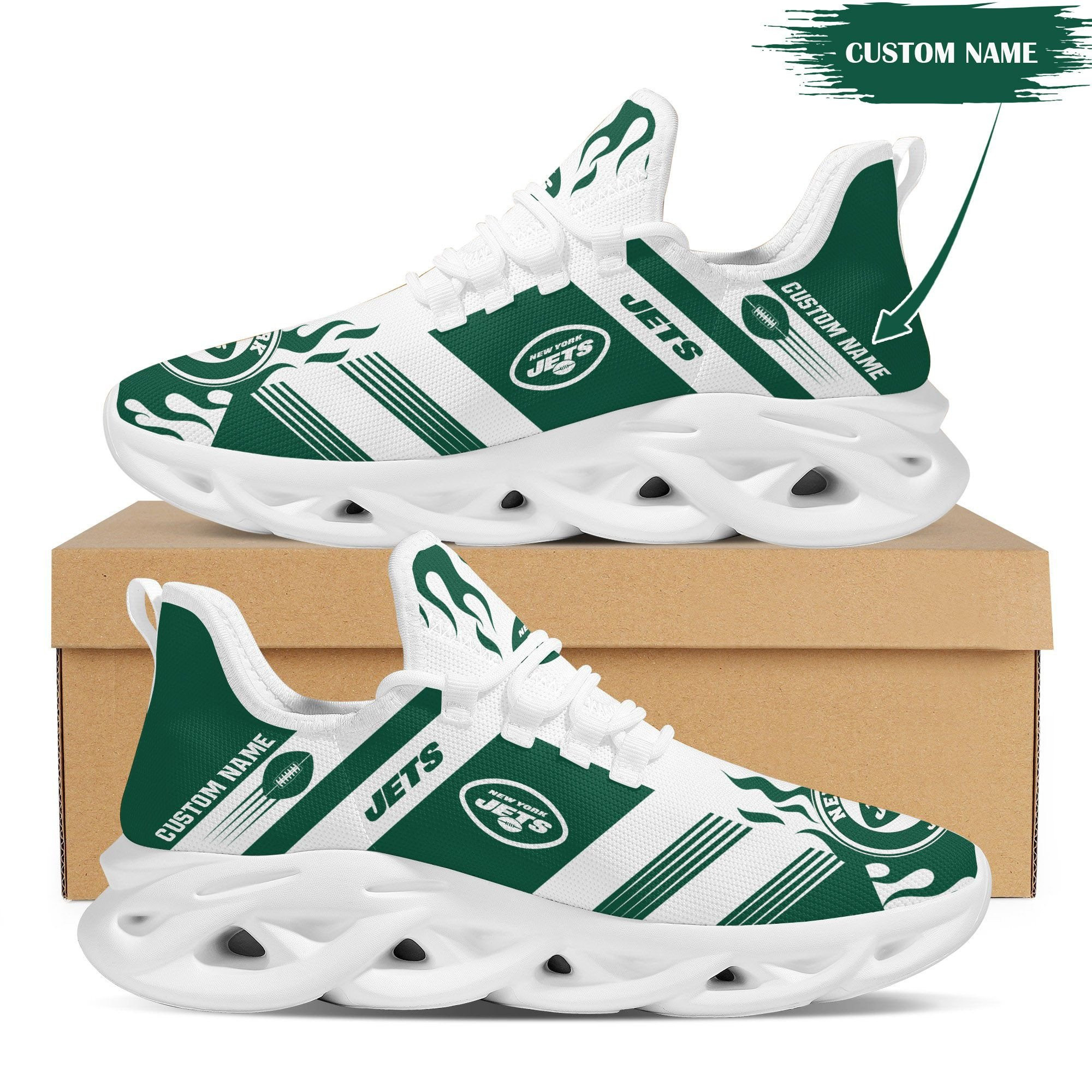 New York Jets NFL Max Soul Shoes Sneakers For Men And Women