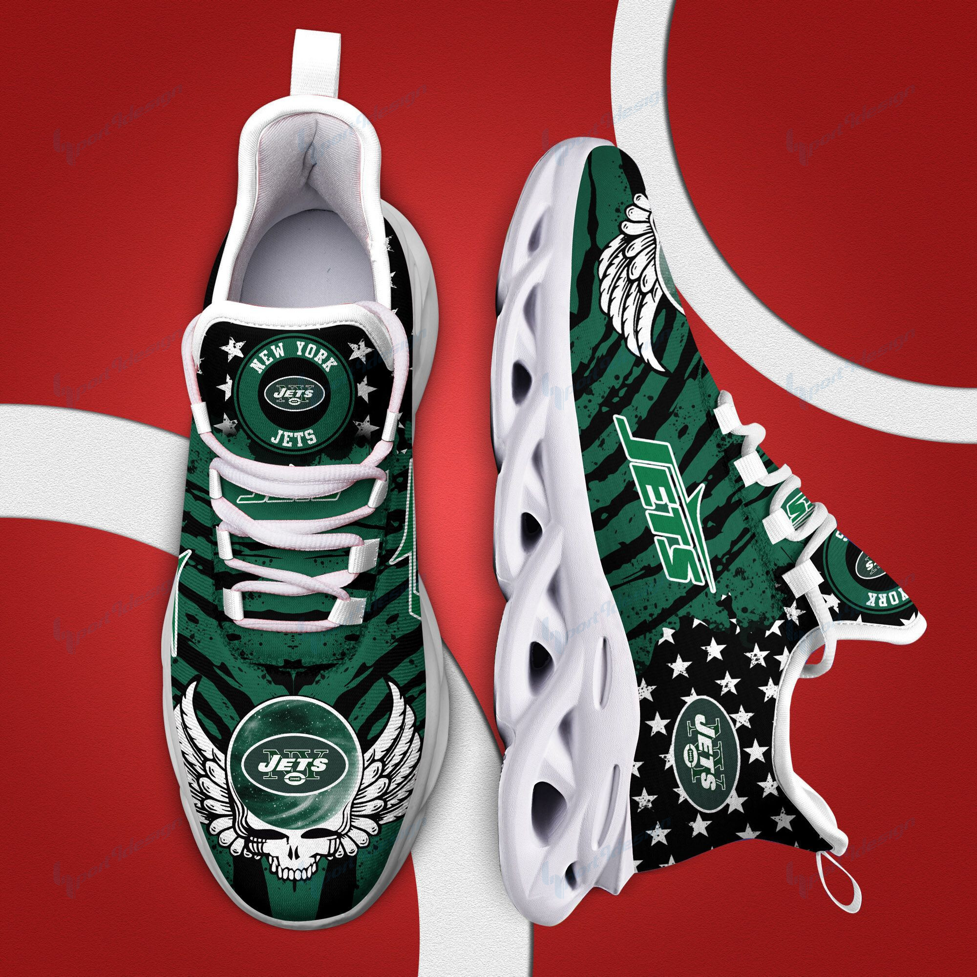 New York Jets NFL Max Soul Shoes Sneakers For Men And Women