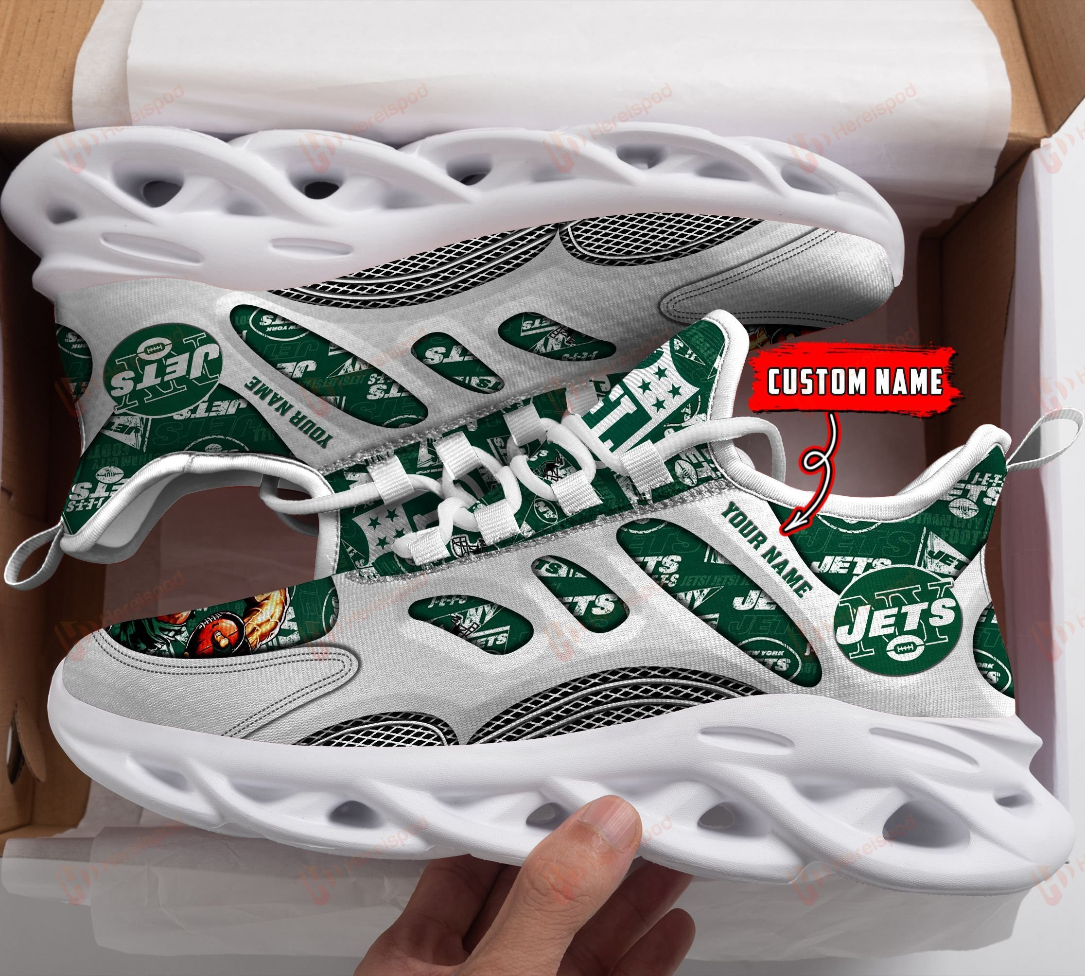 New York Jets NFL Max Soul Shoes Sneakers For Men And Women