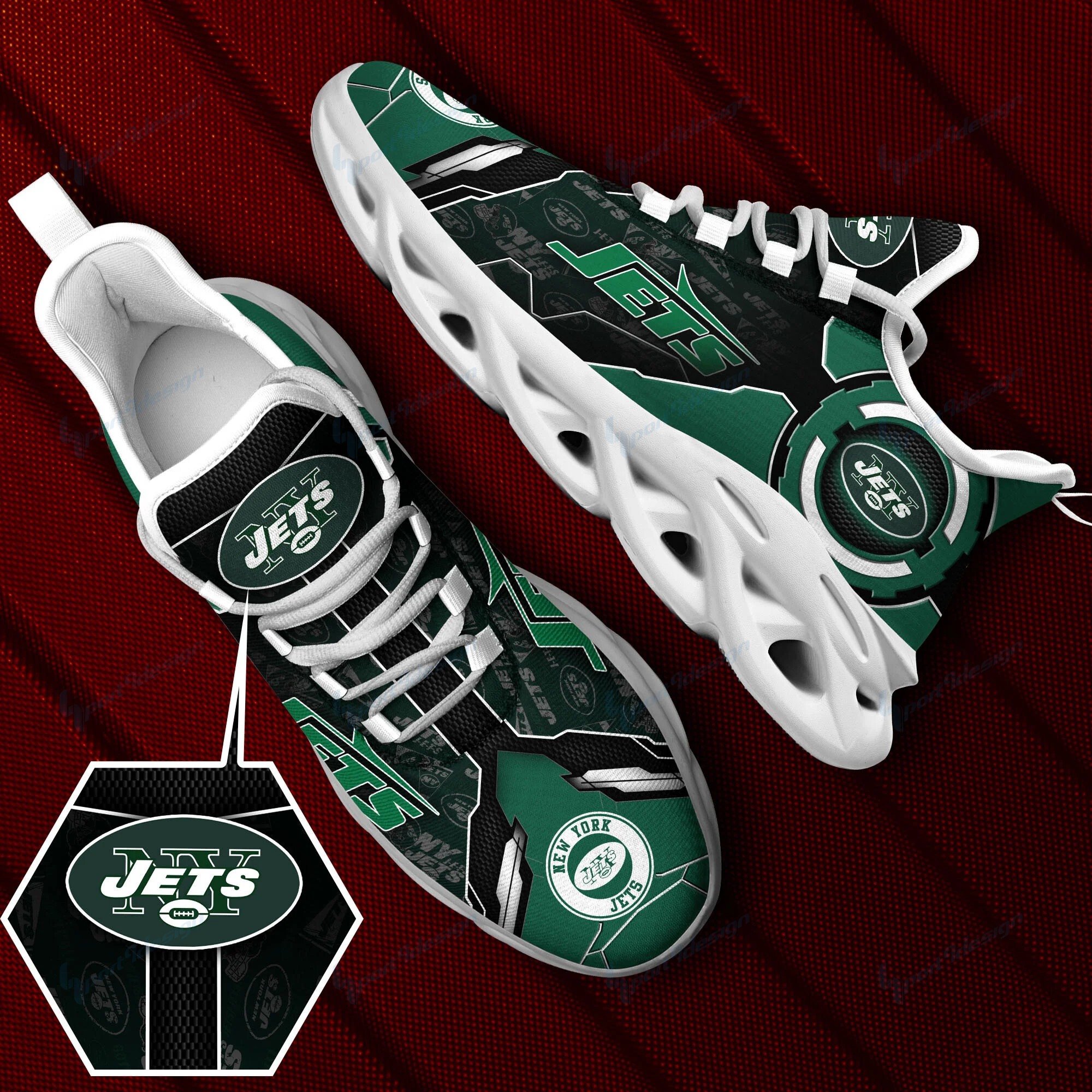 New York Jets NFL Max Soul Shoes Sneakers For Men And Women