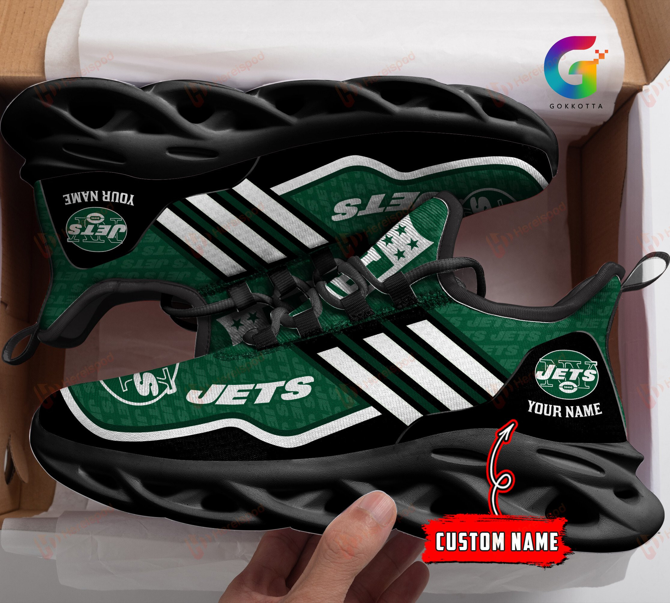 New York Jets NFL Max Soul Shoes Sneakers For Men And Women