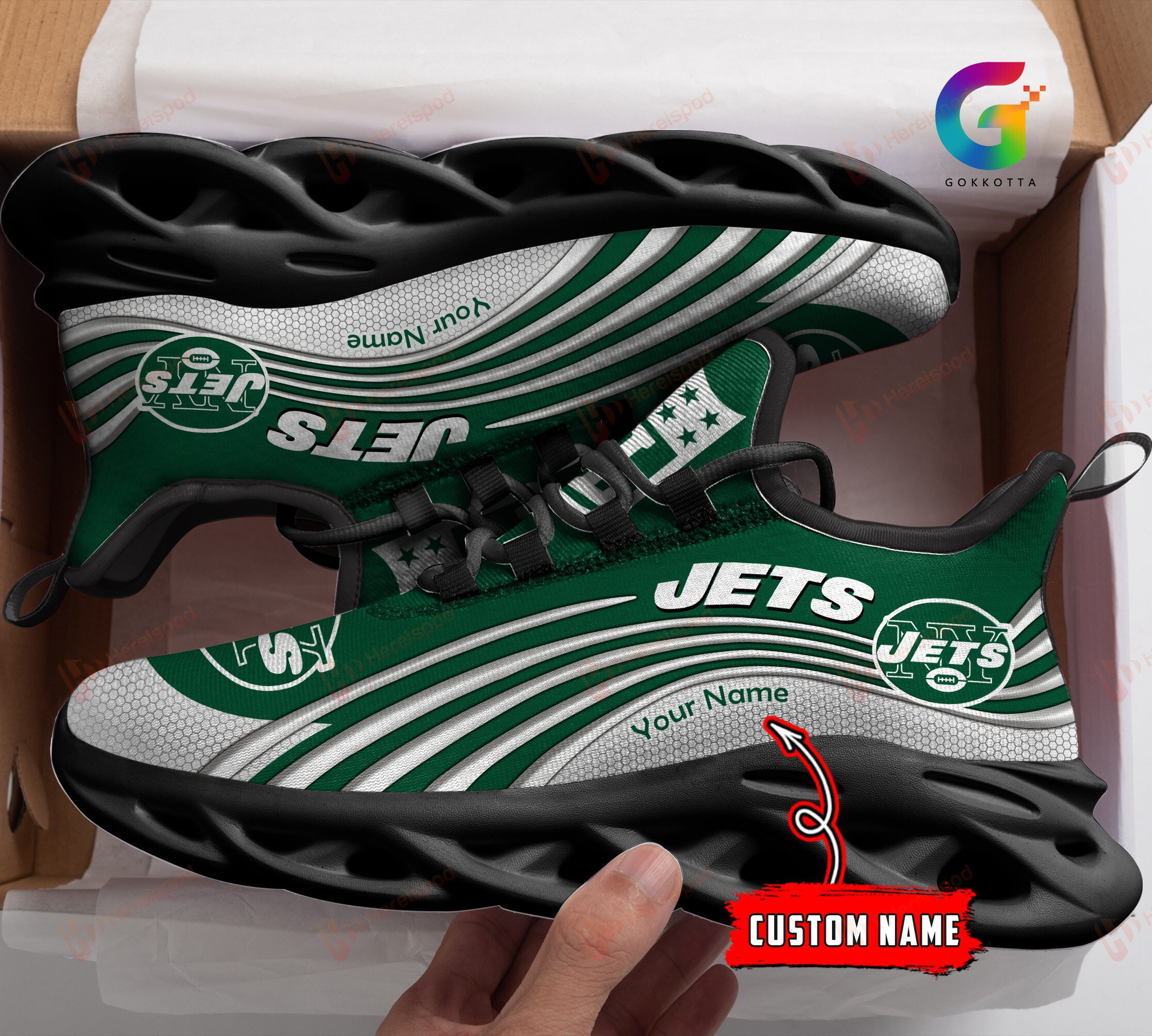 New York Jets NFL Max Soul Shoes Sneakers For Men And Women