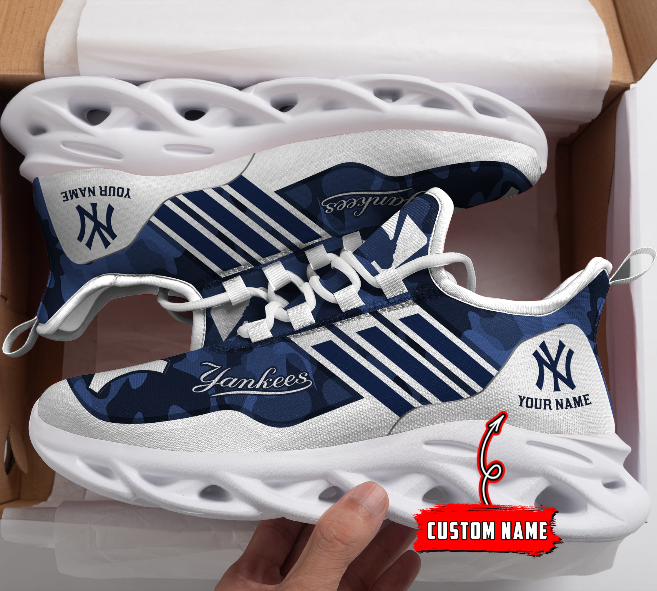 New York Yankees MLB Max Soul Shoes Sneakers For Men And Women