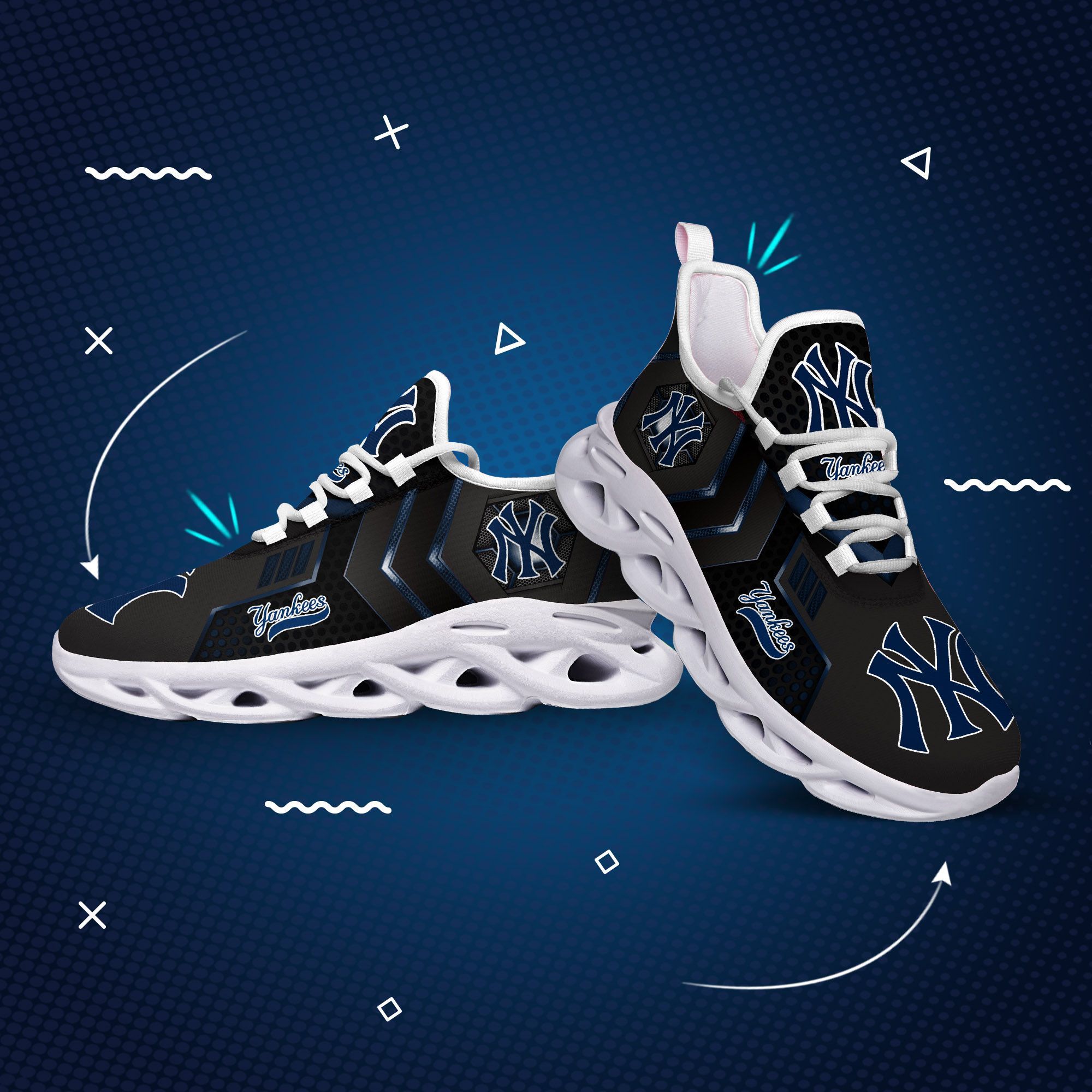 New York Yankees Max Soul Shoes Sneakers For Men And Women