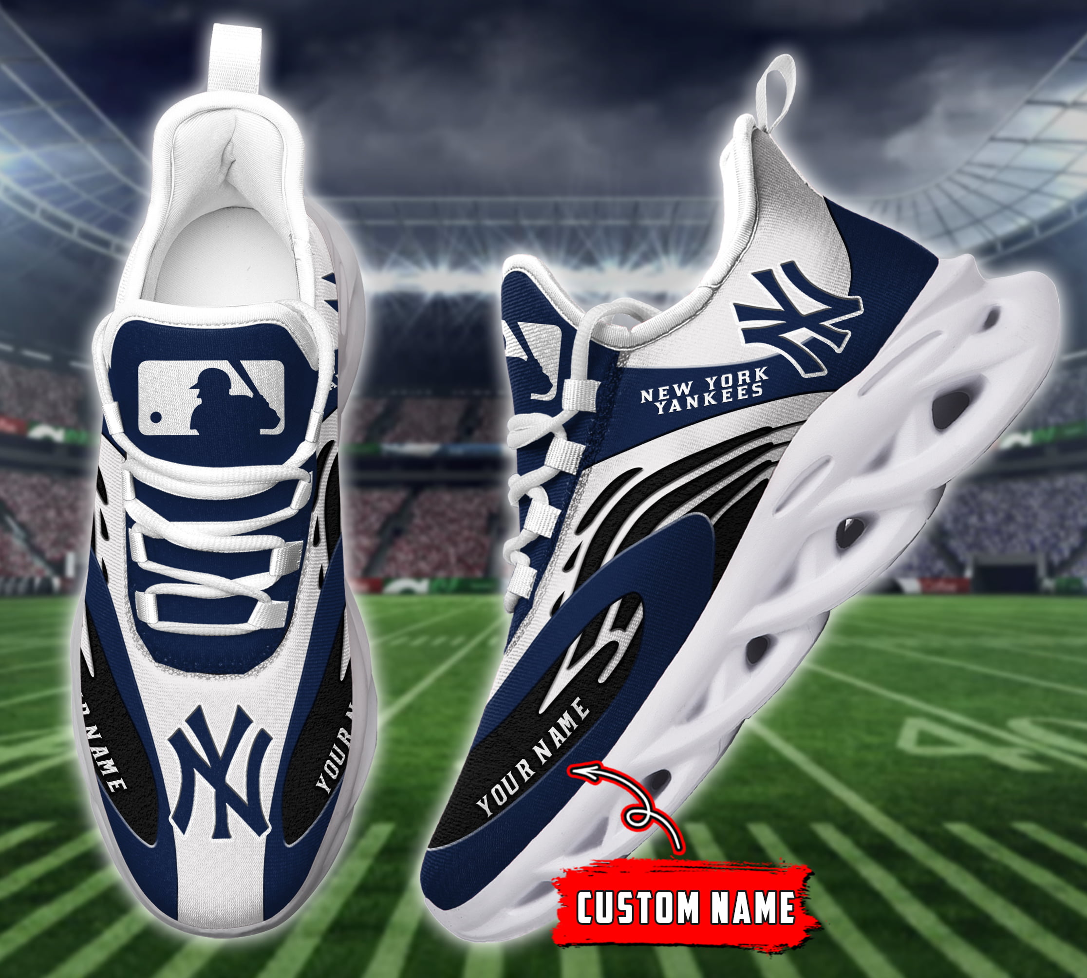 New York Yankees NFL Max Soul Shoes Sneakers For Men And Women