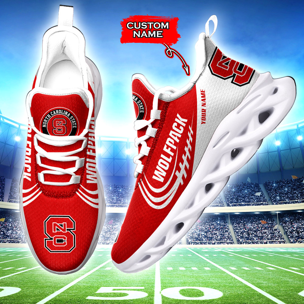 North Carolina State Wolfpack NCAA Max Soul Shoes Sneakers For Men And Women