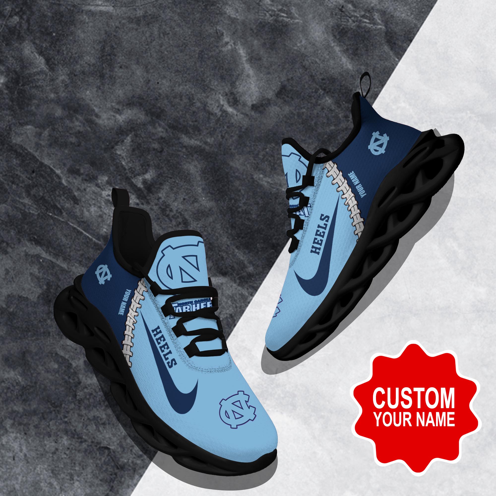 North Carolina Tar Heels Max Soul Shoes Sneakers For Men And Women