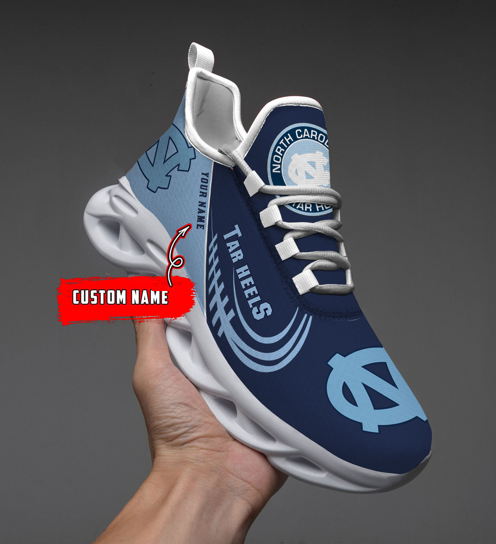 North Carolina Tar Heels NCAA Max Soul Shoes Sneakers For Men And Women