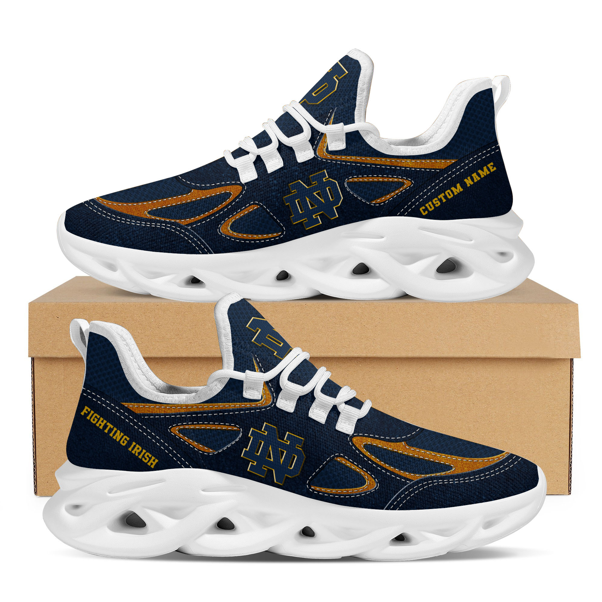 Notre Dame Fighting Irish Max Soul Shoes Sneakers For Men And Women