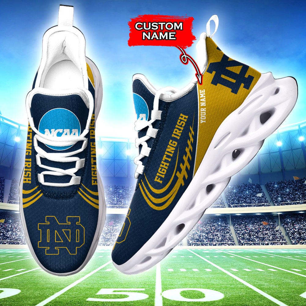 Notre Dame Fighting Irish NCAA Max Soul Shoes Sneakers For Men And Women