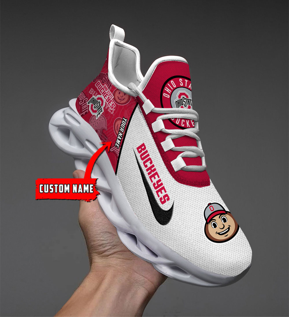 Ohio State Buckeyes Max Soul Shoes Sneakers For Men And Women