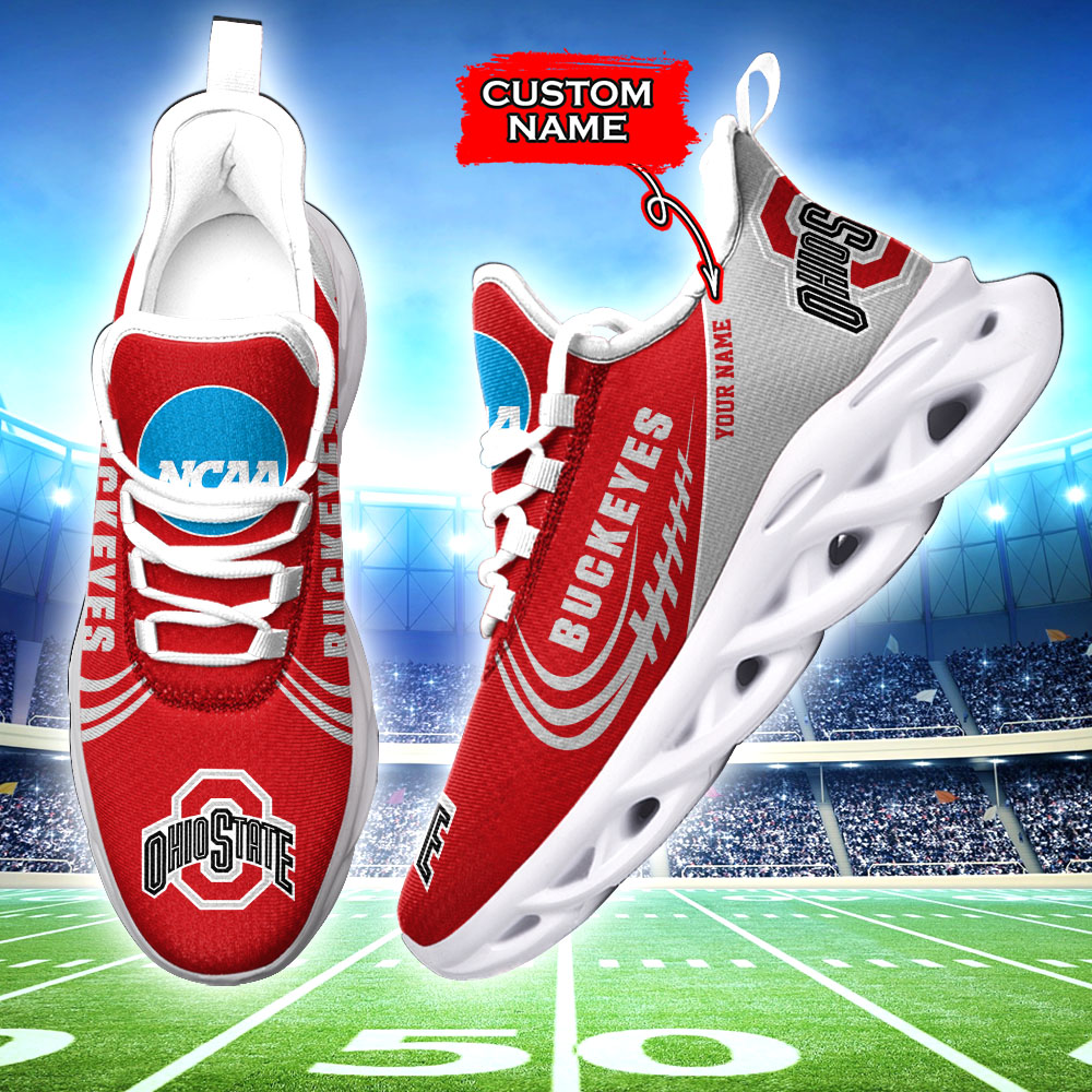 Ohio State Buckeyes NCAA Max Soul Shoes Sneakers For Men And Women