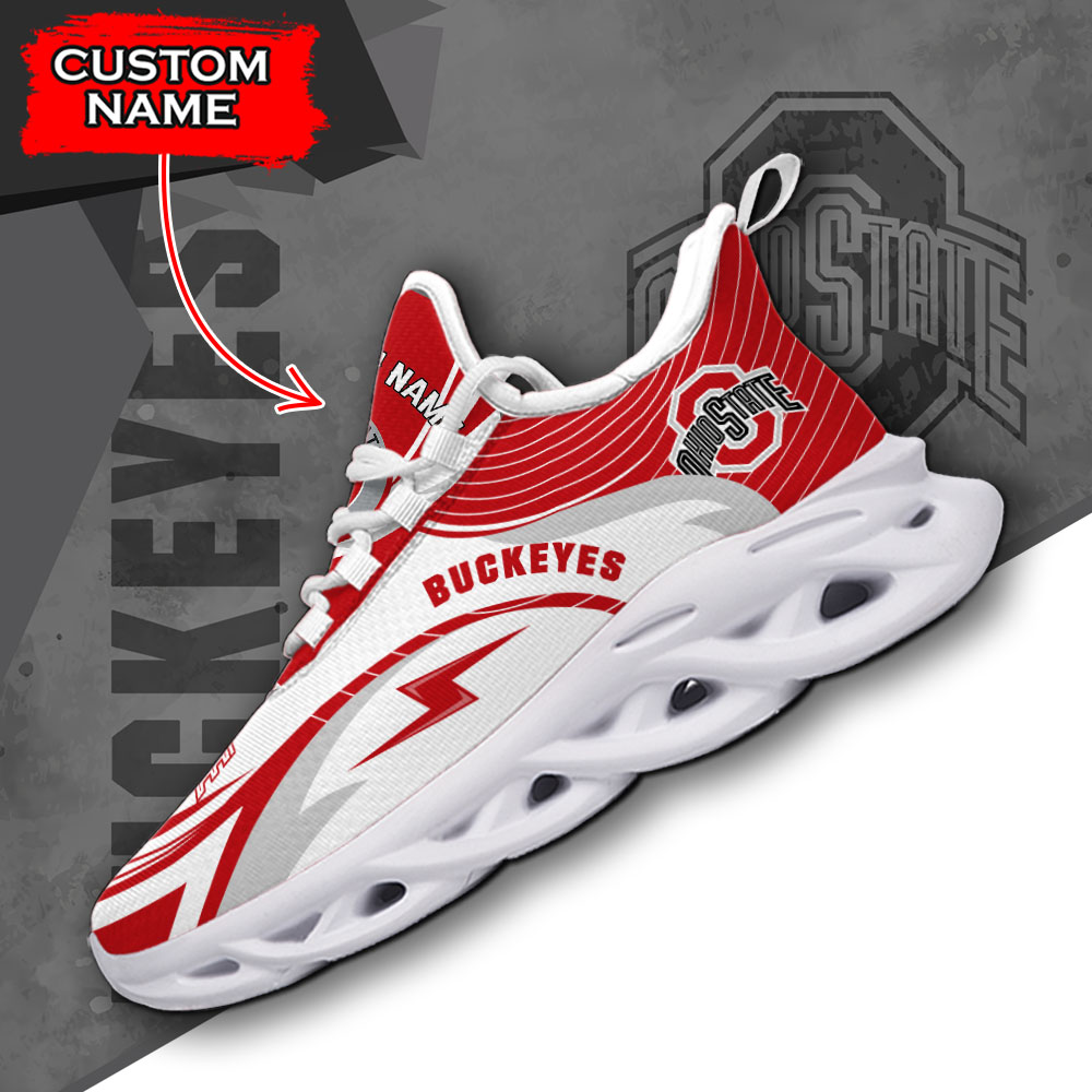 Ohio State Buckeyes NCAA Max Soul Shoes Sneakers For Men And Women