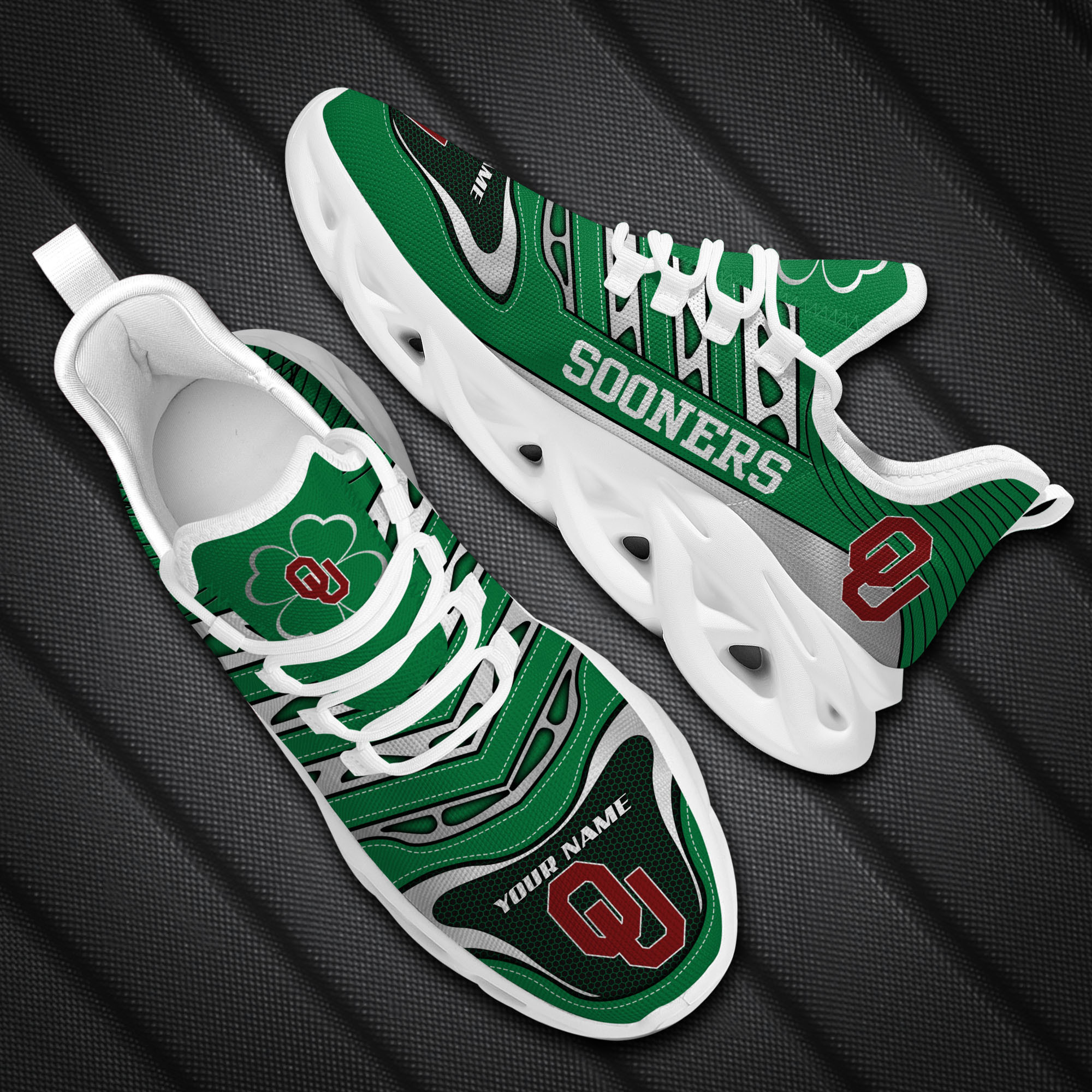 Oklahoma Sooners Max Soul Shoes Sneakers For Men And Women