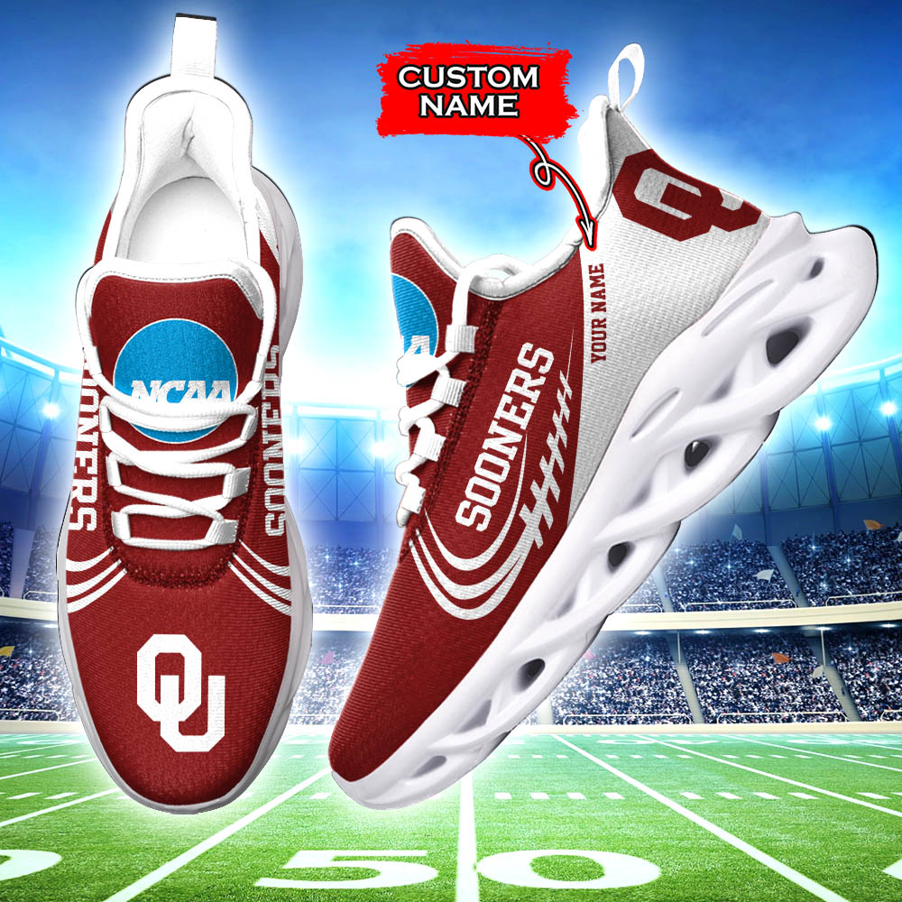 Oklahoma Sooners NCAA Max Soul Shoes Sneakers For Men And Women