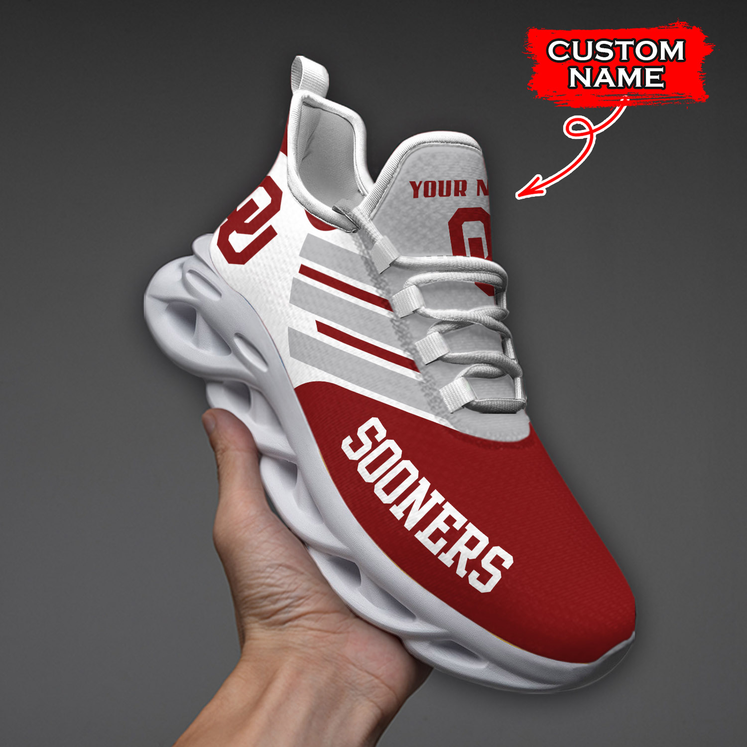 Oklahoma Sooners NCAA Max Soul Shoes Sneakers For Men And Women