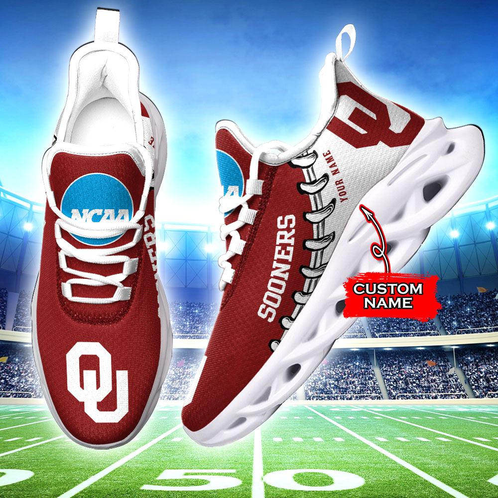 Oklahoma Sooners NCAA Max Soul Shoes Sneakers For Men And Women