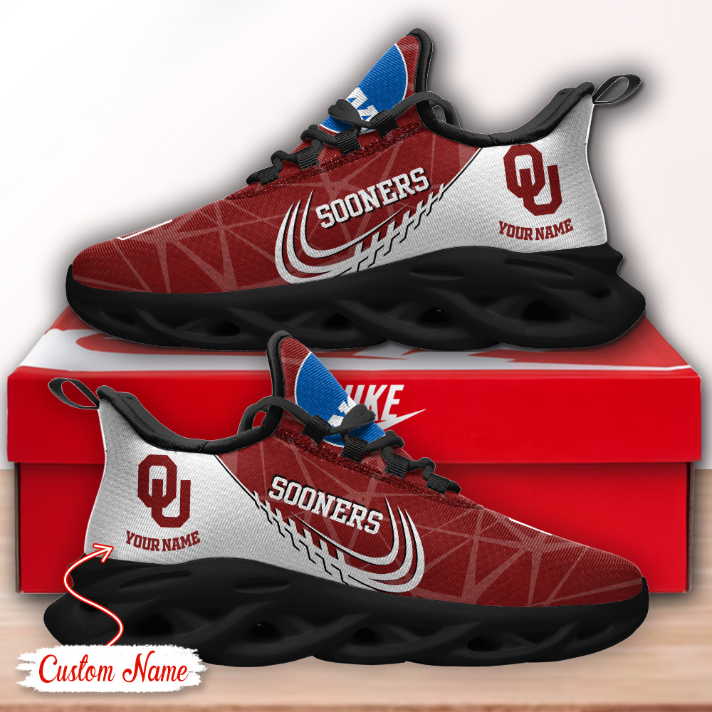 Oklahoma Sooners NCAA Max Soul Shoes Sneakers For Men And Women