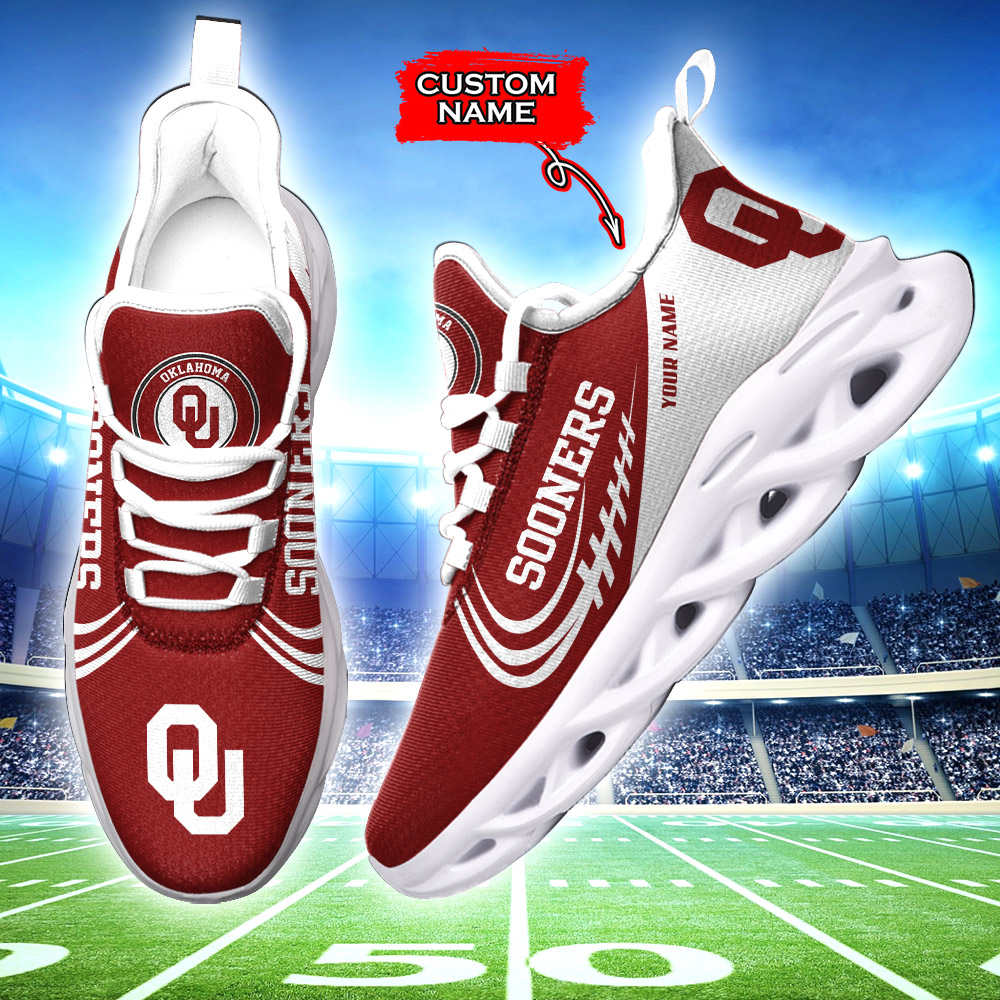 Oklahoma Sooners NCAA Max Soul Shoes Sneakers For Men And Women