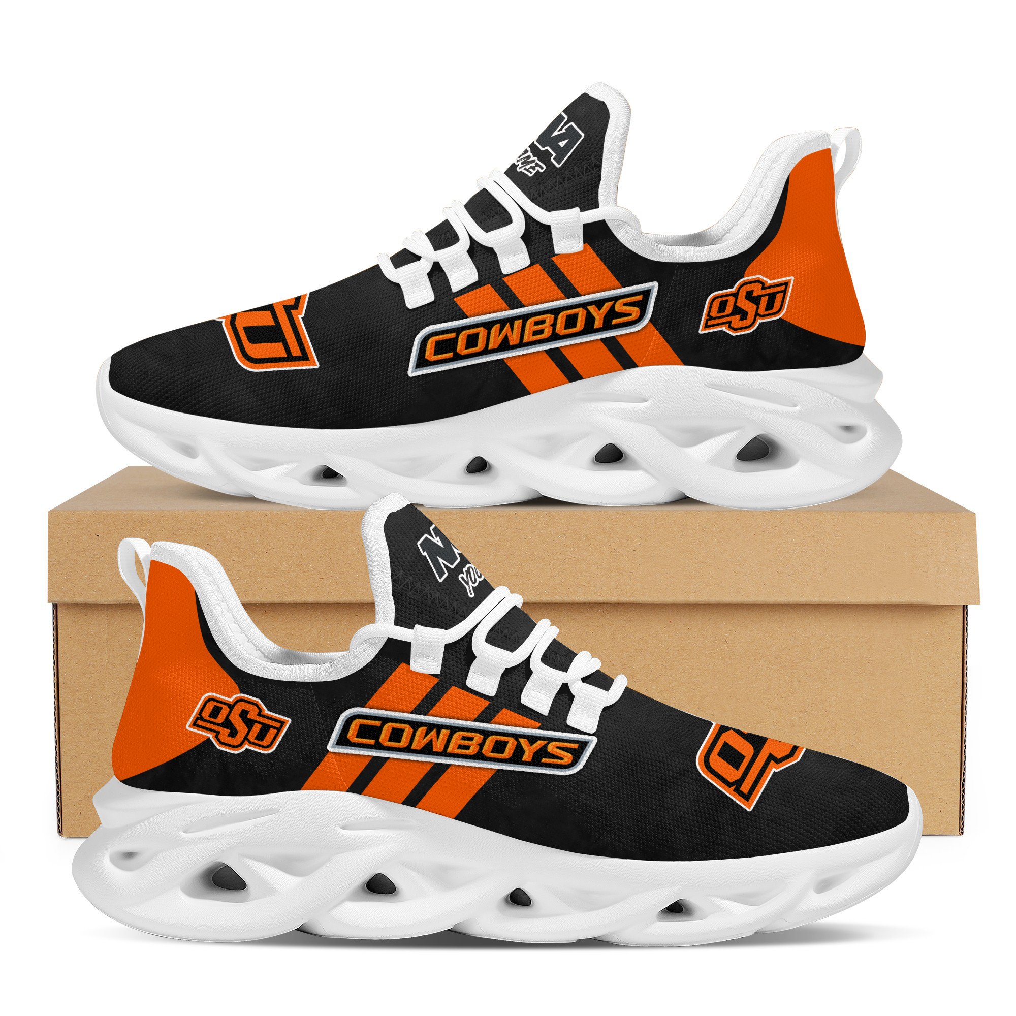 Oklahoma State Cowboys Max Soul Shoes Sneakers For Men And Women