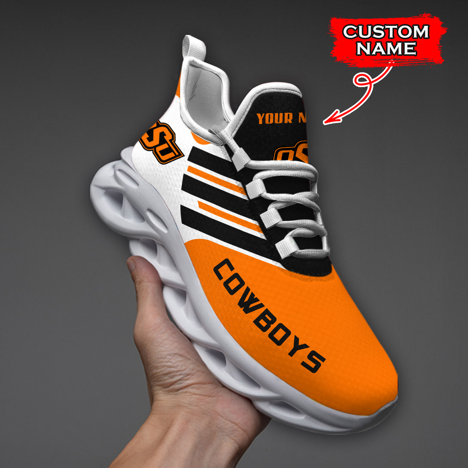 Oklahoma State Cowboys NCAA Max Soul Shoes Sneakers For Men And Women