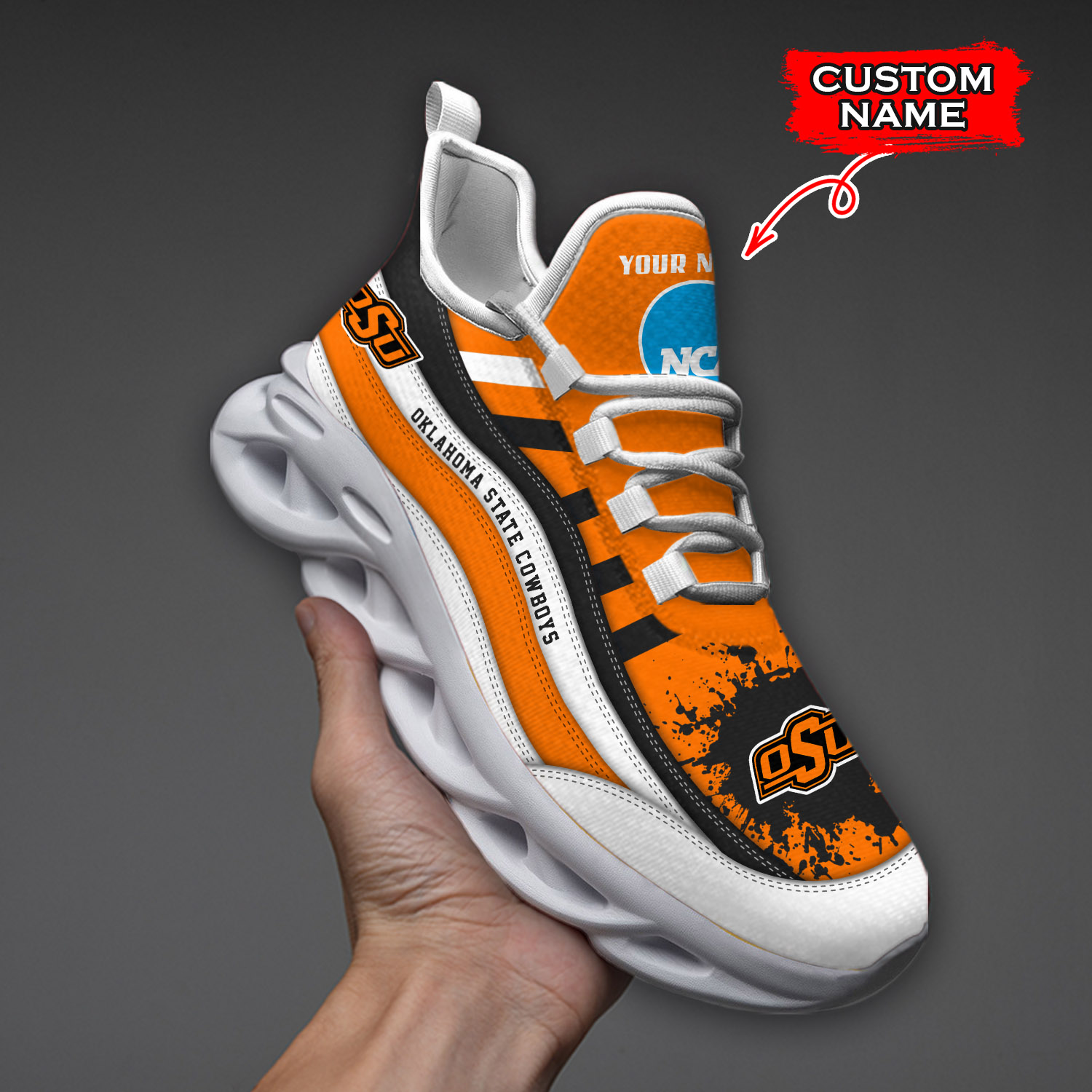 Oklahoma State Cowboys NCAA Max Soul Shoes Sneakers For Men And Women