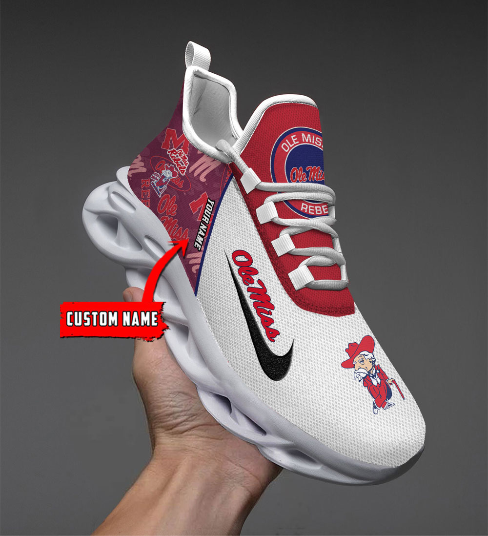 Ole Miss Rebels Max Soul Shoes Sneakers For Men And Women