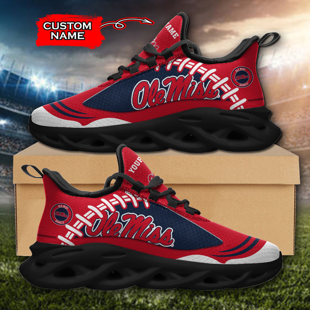 Ole Miss Rebels NCAA Max Soul Shoes Sneakers For Men And Women