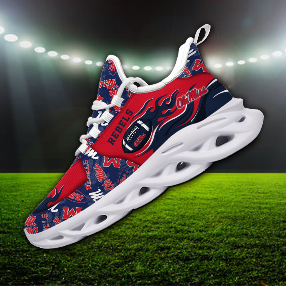 Ole Miss Rebels NCAA Max Soul Shoes Sneakers For Men And Women