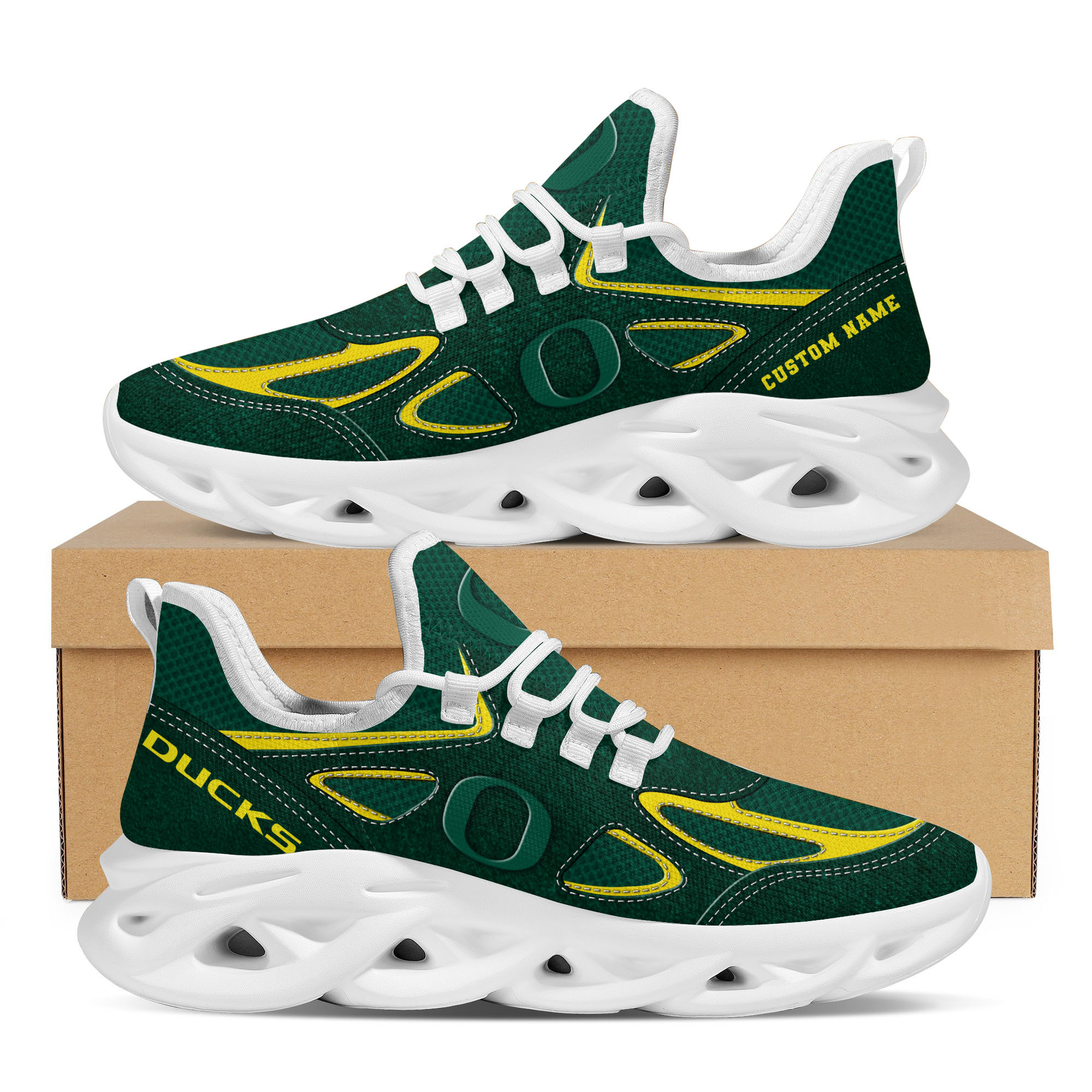 Oregon Ducks Max Soul Shoes Sneakers For Men And Women