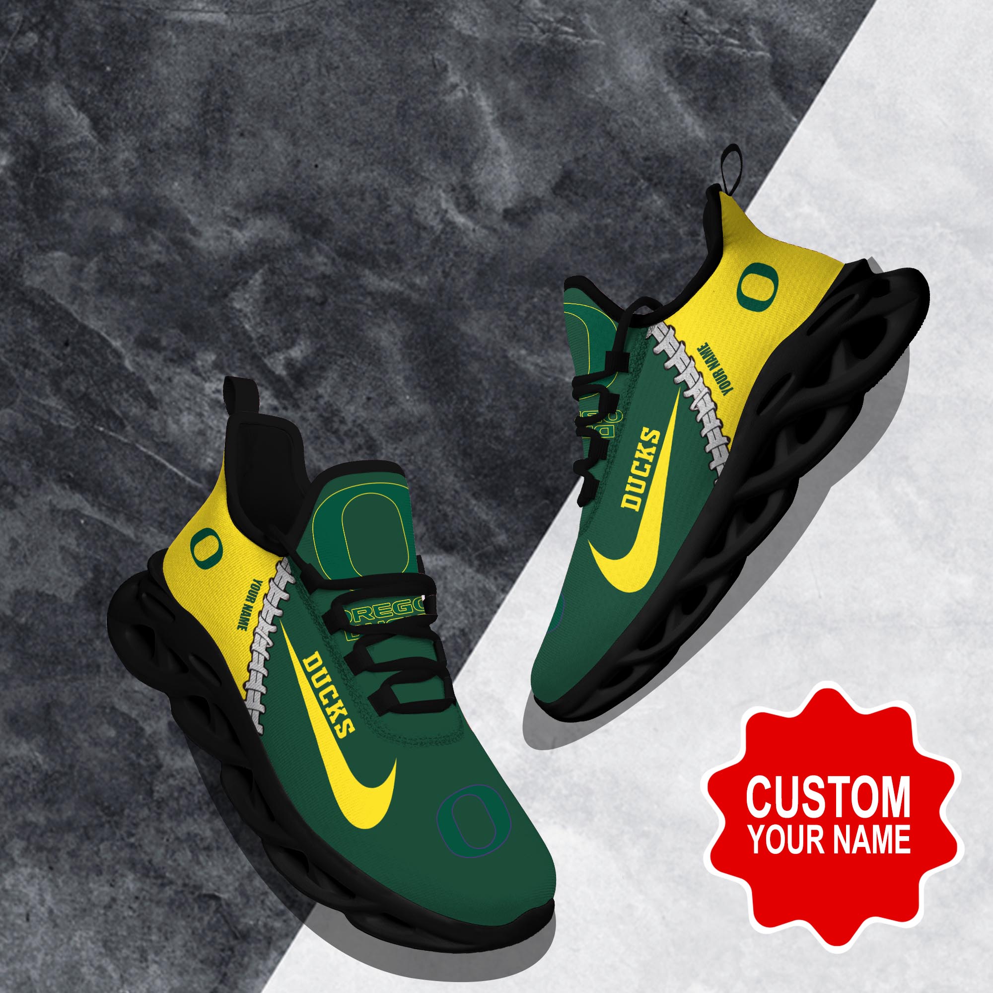 Oregon Ducks Max Soul Shoes Sneakers For Men And Women