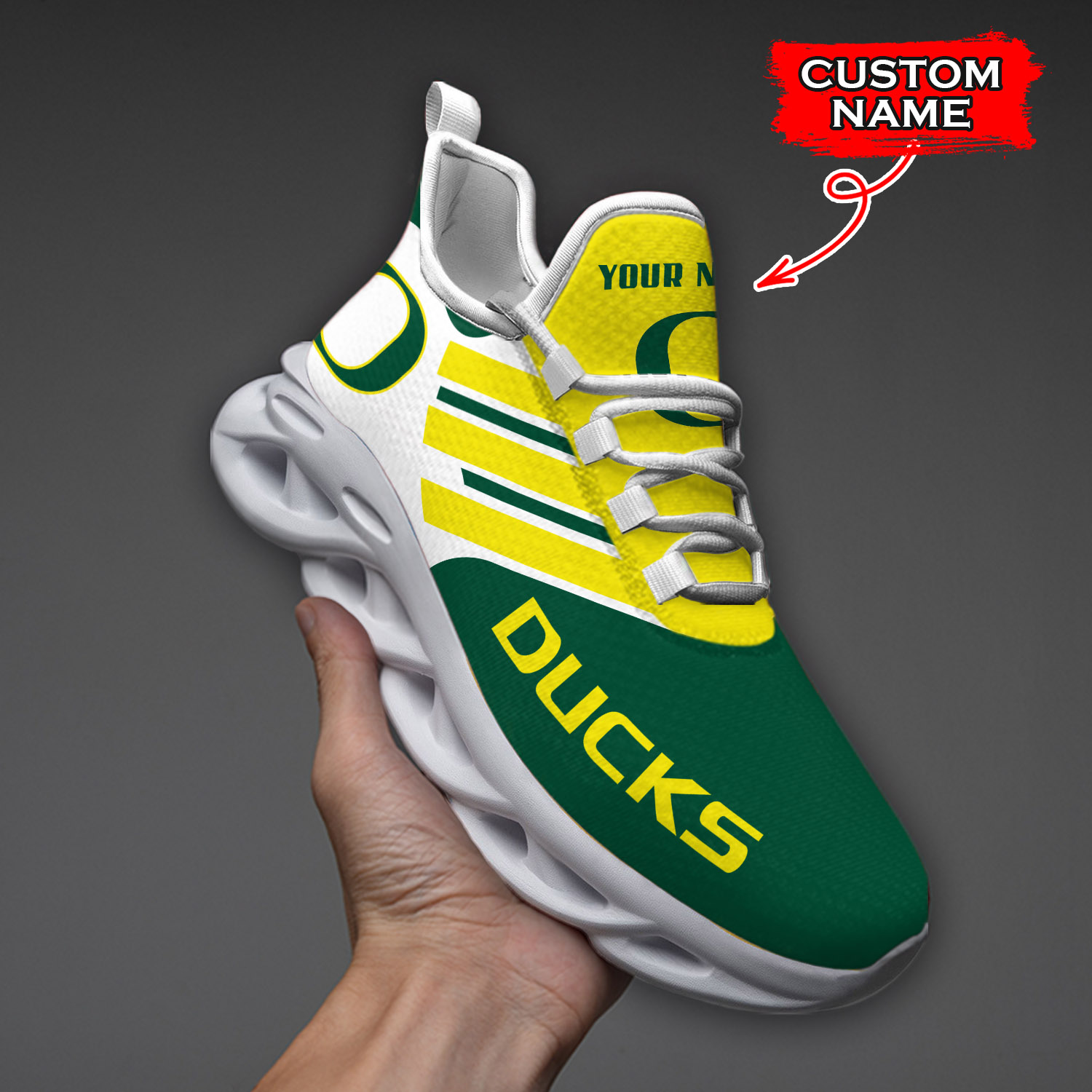 Oregon Ducks NCAA Max Soul Shoes Sneakers For Men And Women