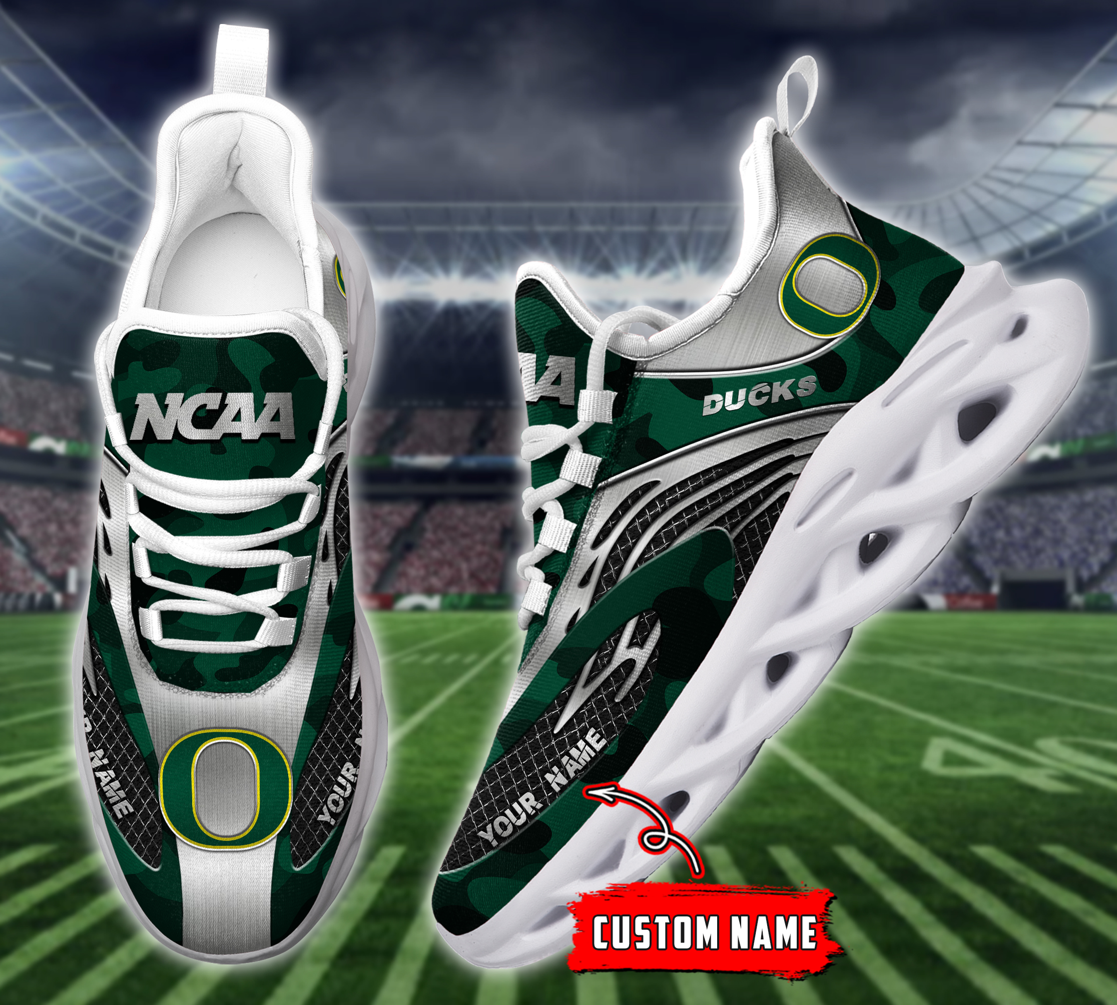 Oregon Ducks NCAA Max Soul Shoes Sneakers For Men And Women