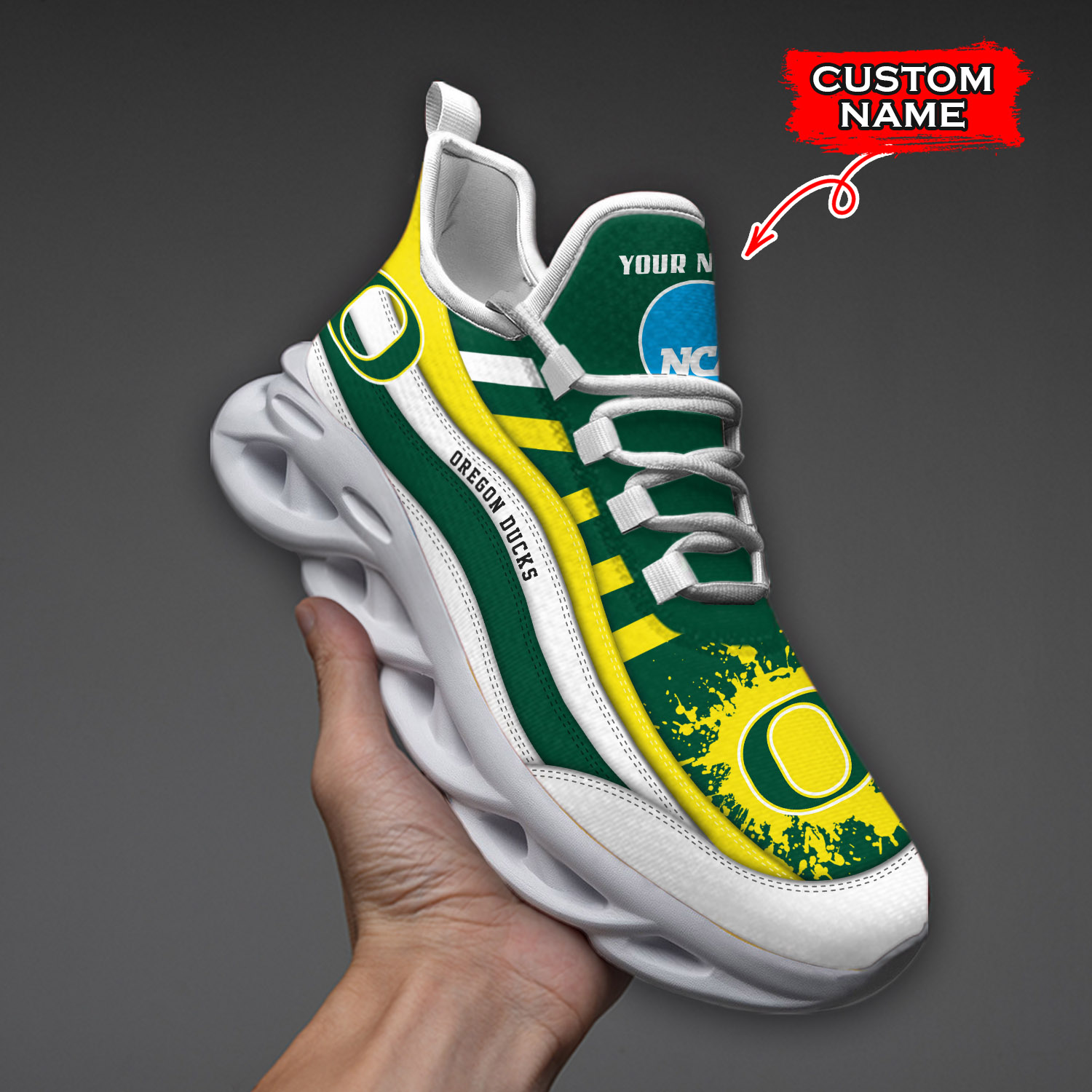 Oregon Ducks NCAA Max Soul Shoes Sneakers For Men And Women