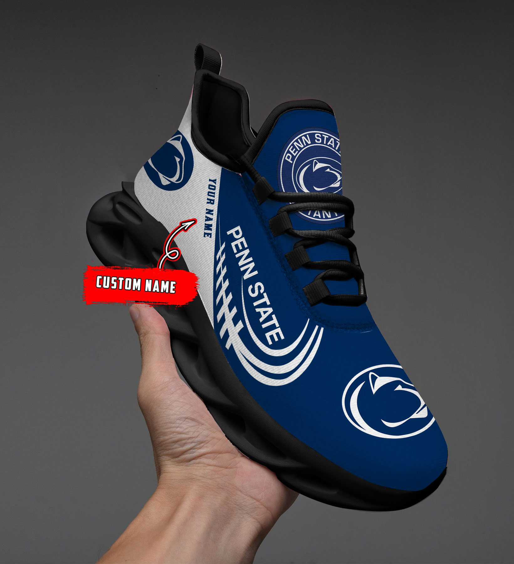 Penn State Nittany Lions NCAA Max Soul Shoes Sneakers For Men And Women