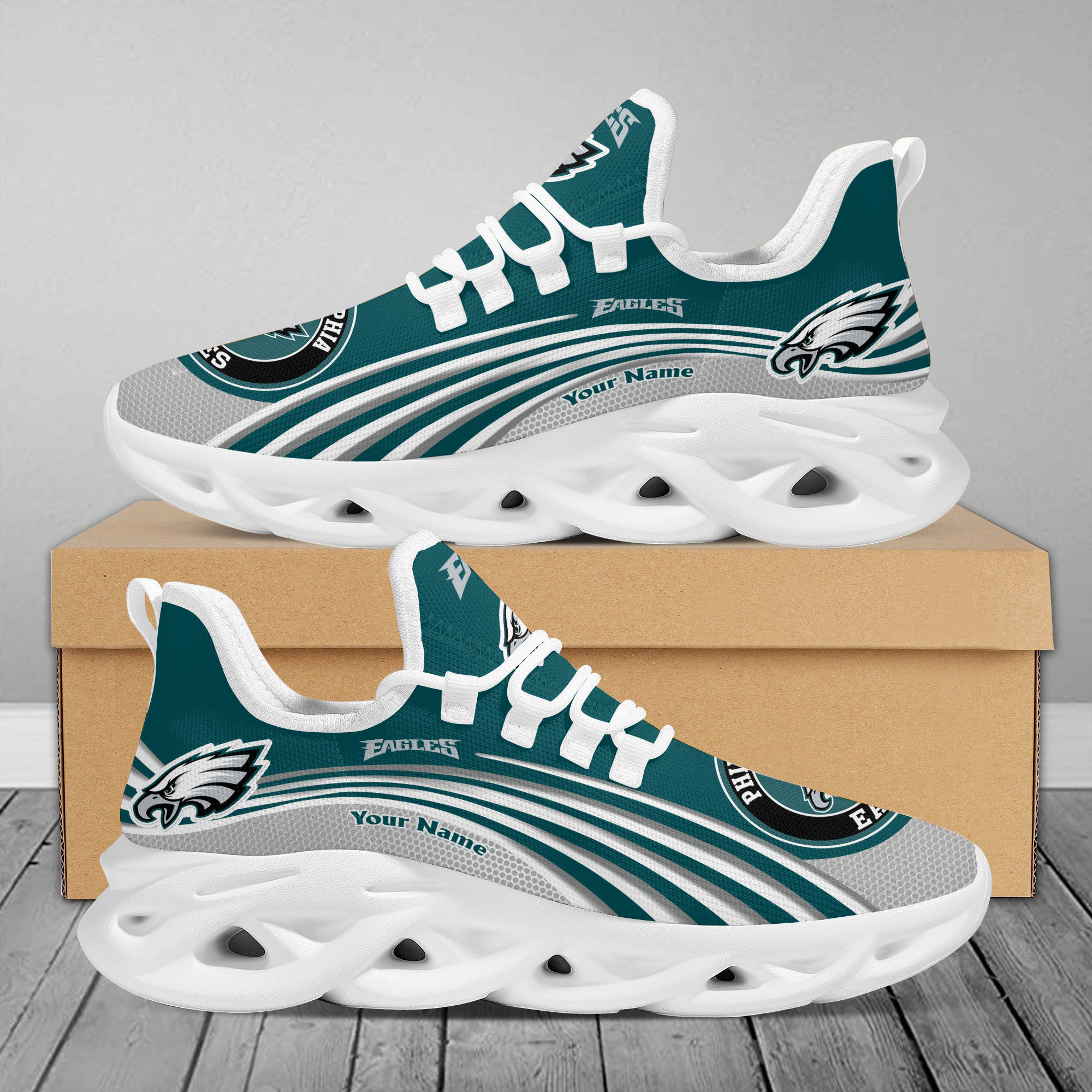 Philadelphia Eagles Max Soul Shoes Sneakers For Men And Women