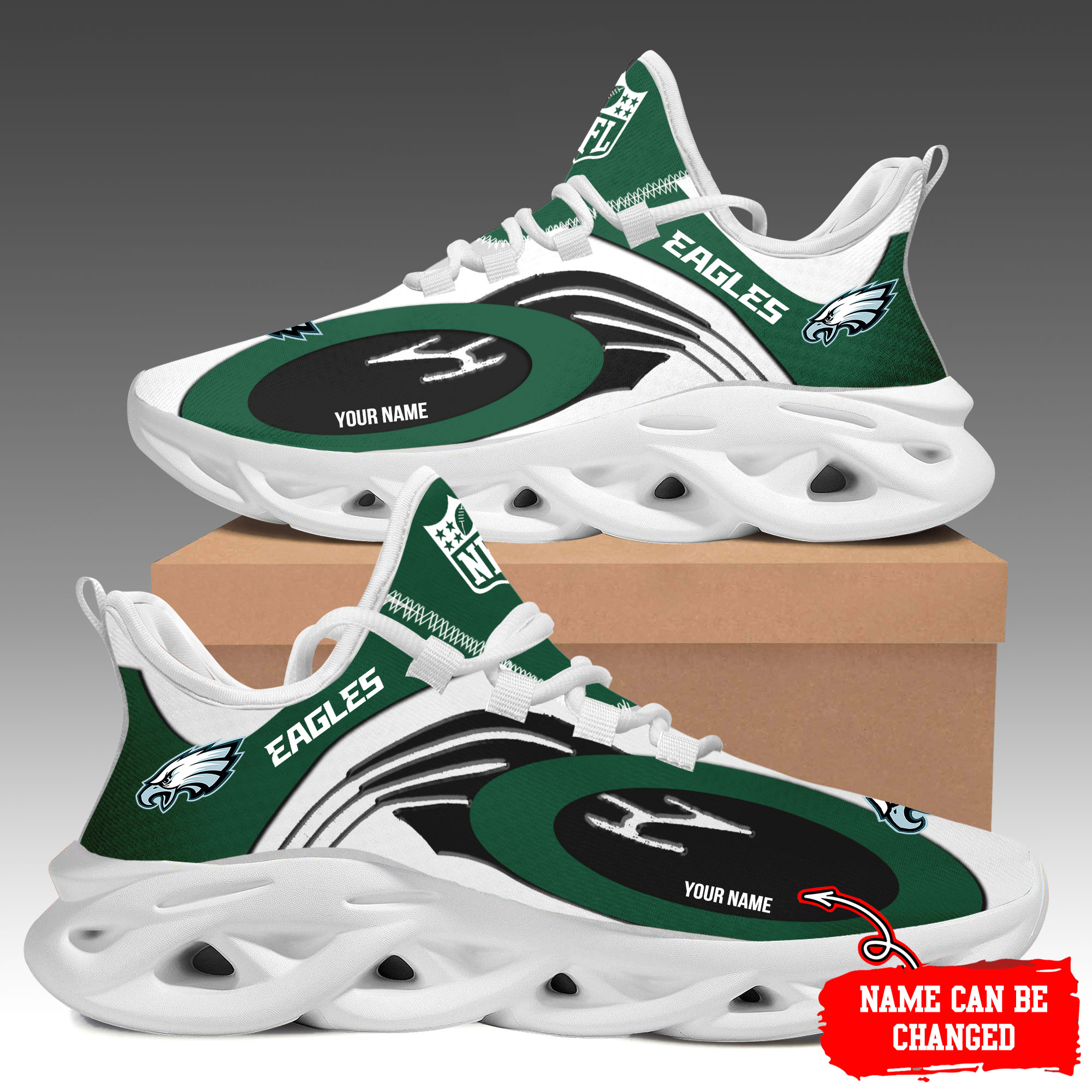 Philadelphia Eagles Max Soul Shoes Sneakers For Men And Women
