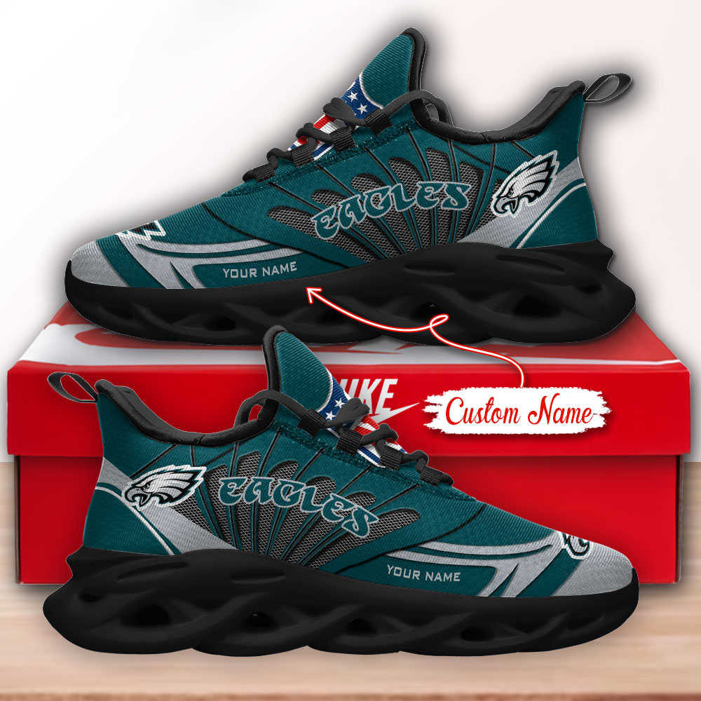 Philadelphia Eagles NFL Max Soul Shoes Sneakers For Men And Women