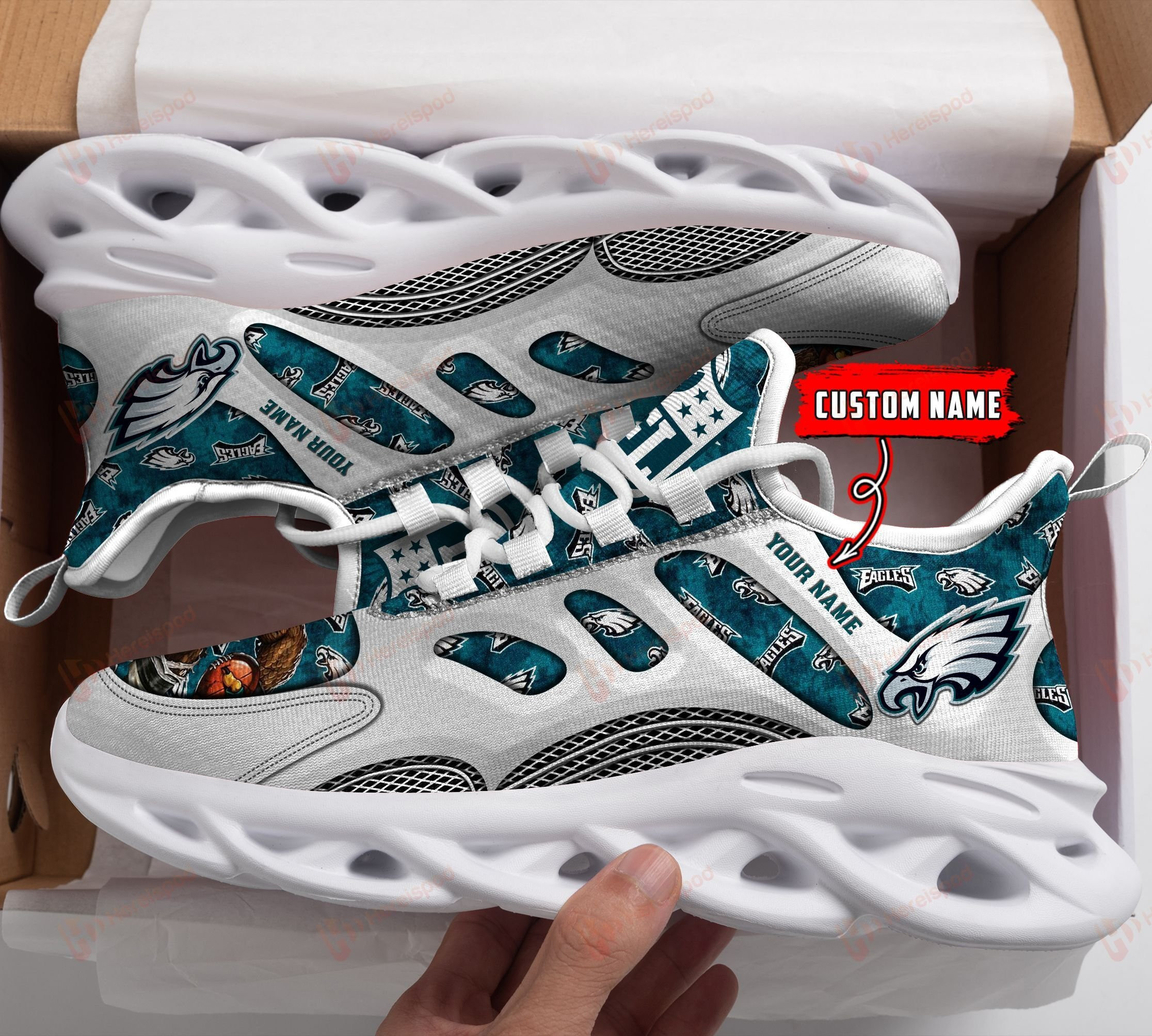 Philadelphia Eagles NFL Max Soul Shoes Sneakers For Men And Women