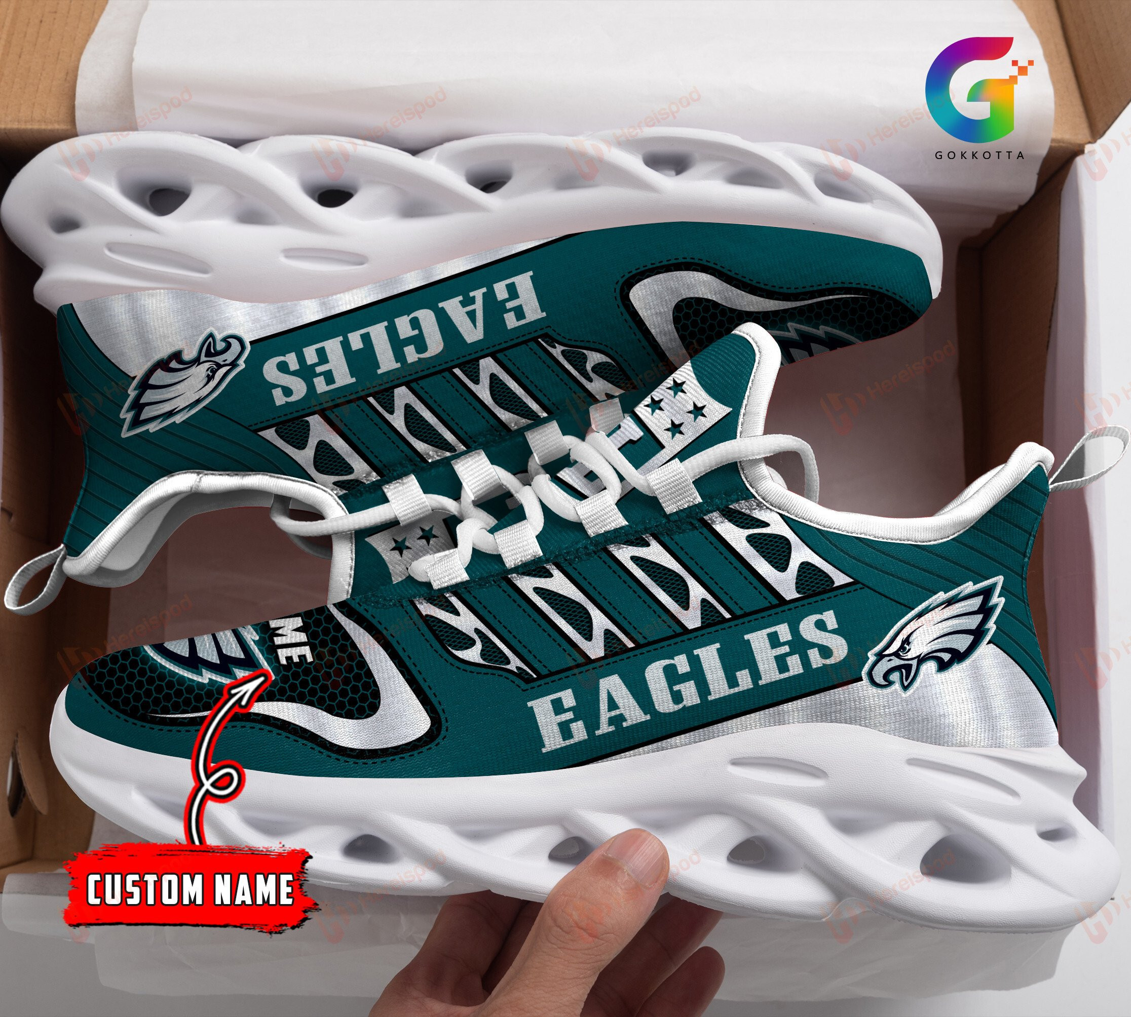Philadelphia Eagles NFL Max Soul Shoes Sneakers For Men And Women
