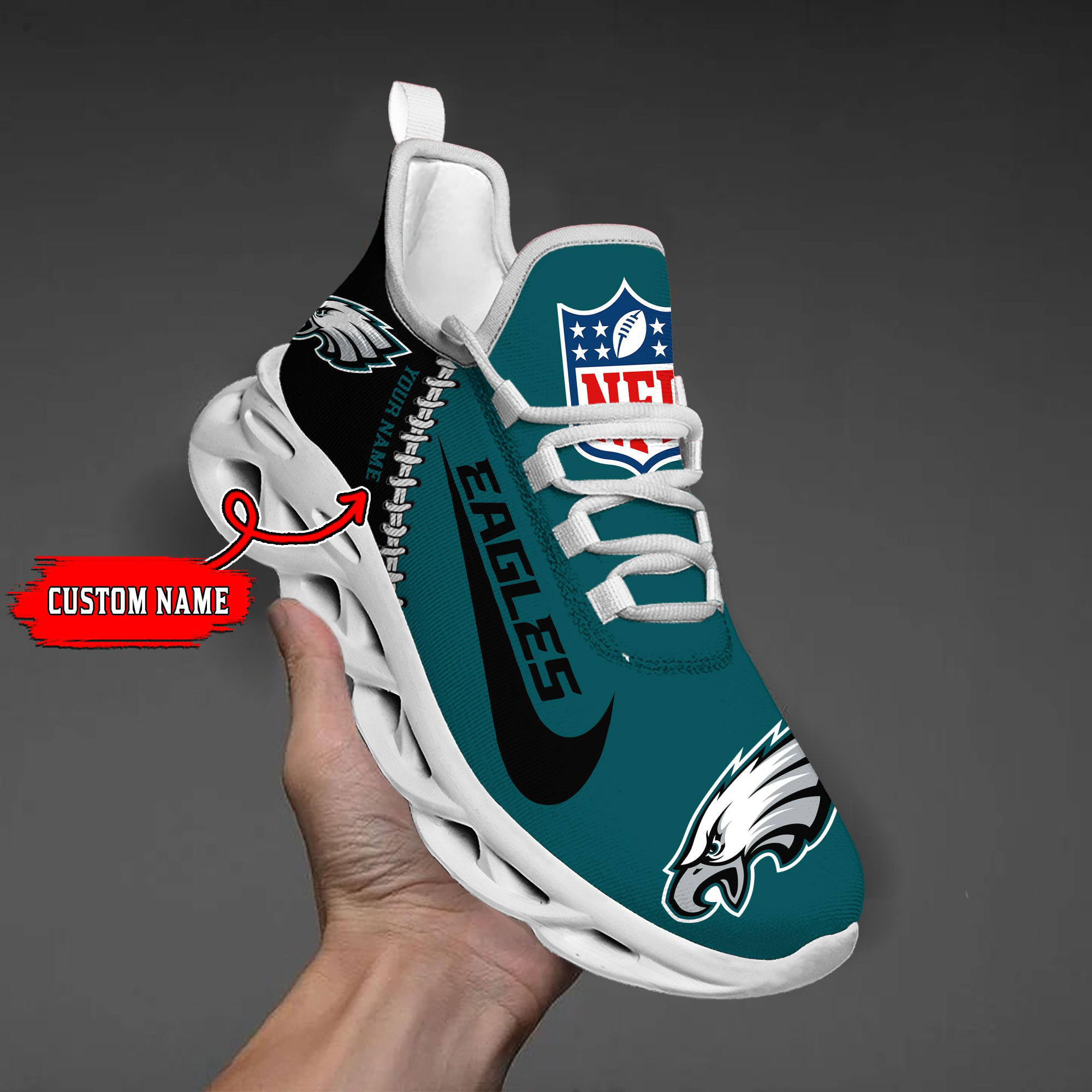 Philadelphia Eagles NFL Max Soul Shoes Sneakers For Men And Women