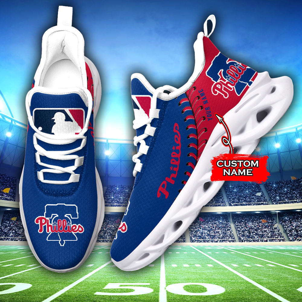 Philadelphia Phillies MLB Max Soul Shoes Sneakers For Men And Women