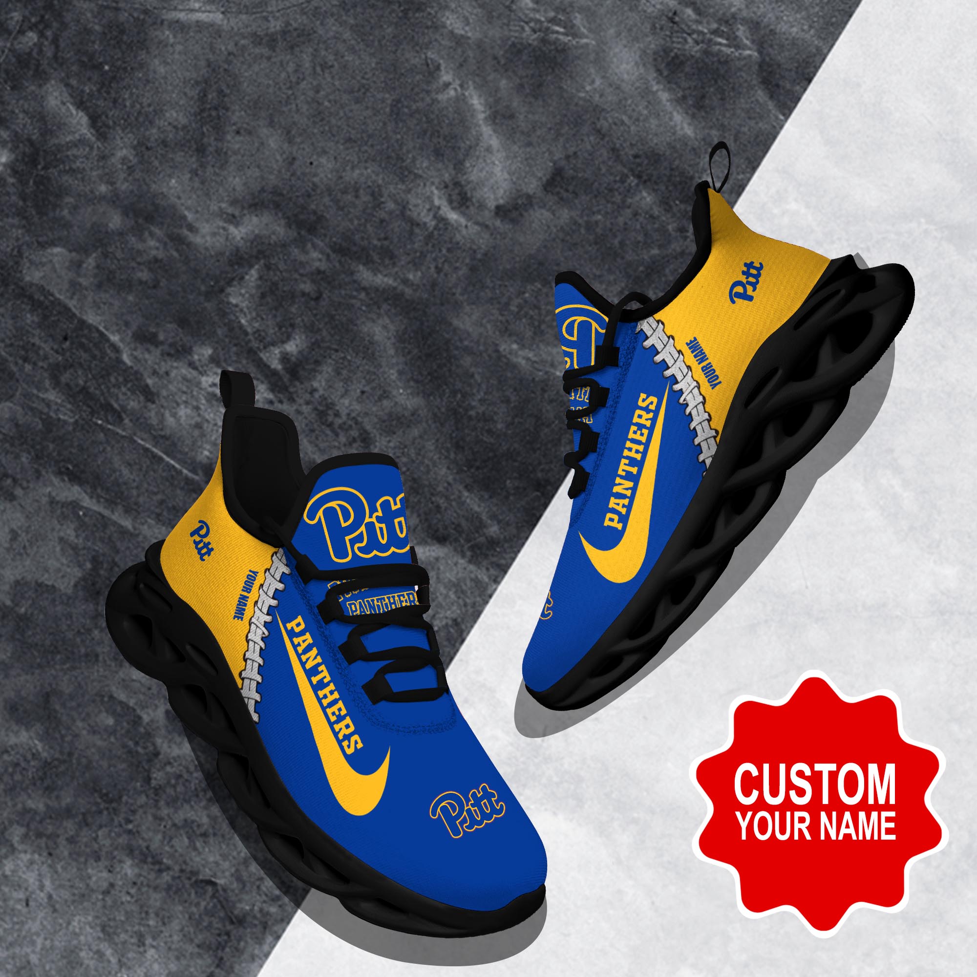 Pittsburgh Panthers Max Soul Shoes Sneakers For Men And Women